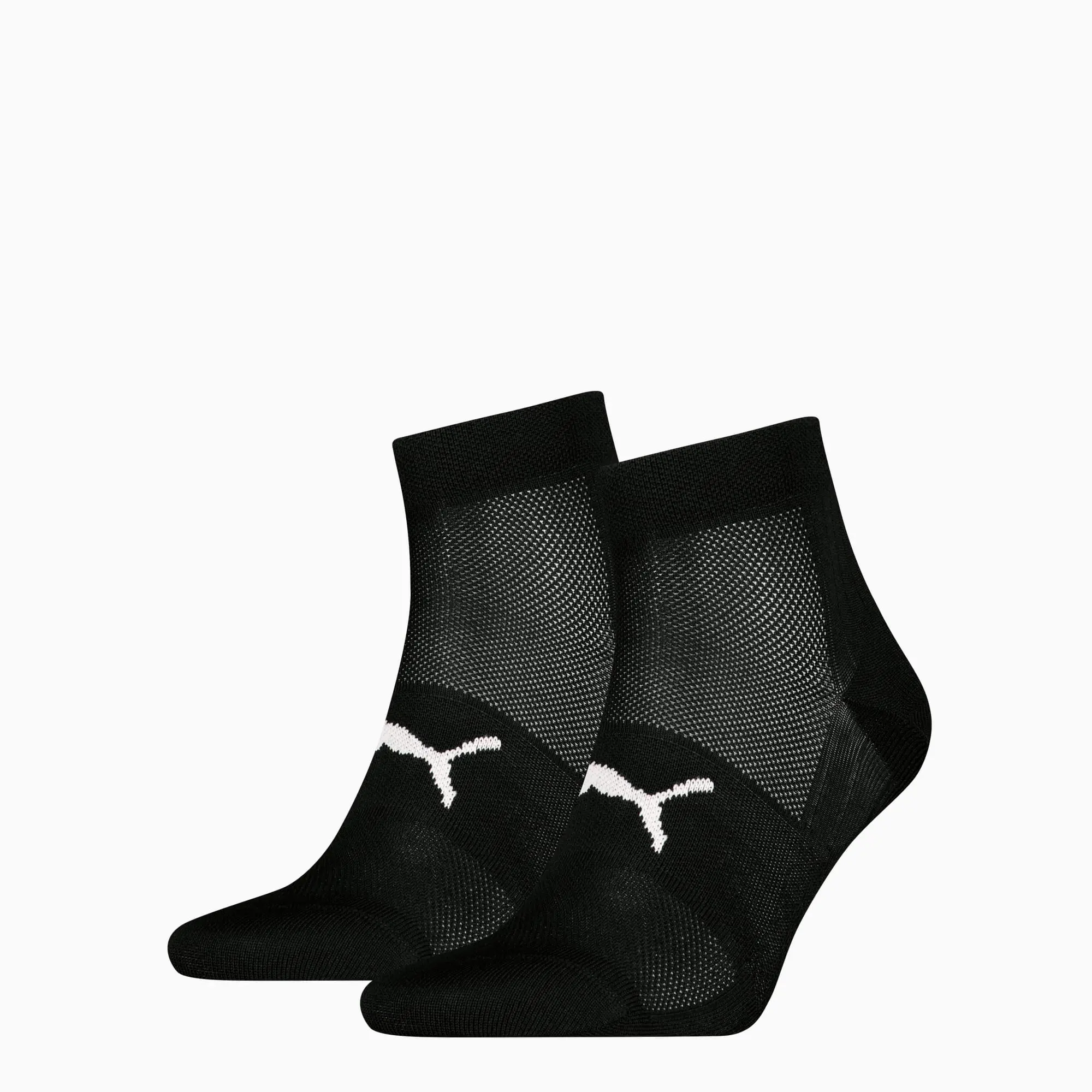 PUMA Quarter Socks (2 Pack) Unisex, Black