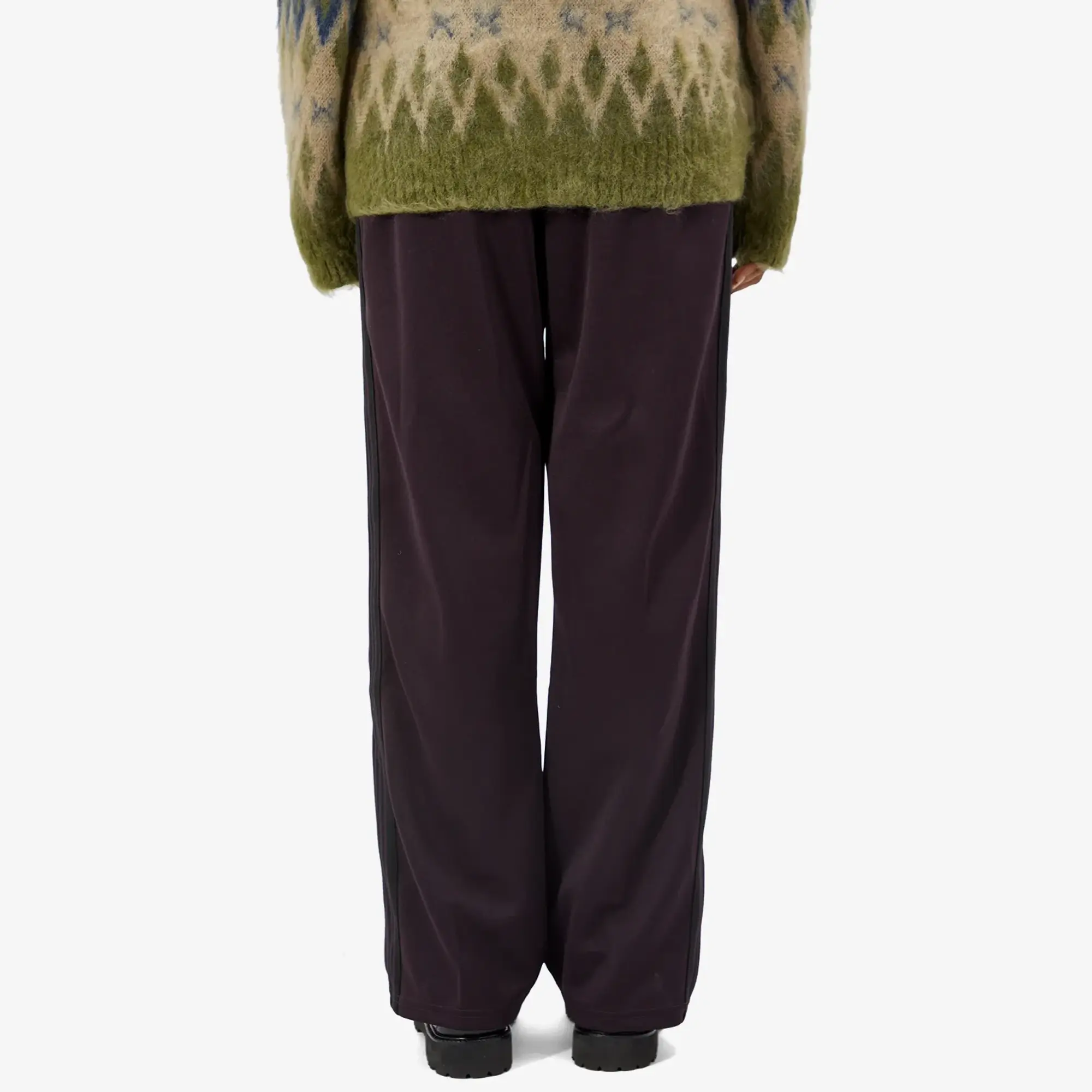 Needles Women's Poly Smooth Track Pant Dark Purple
