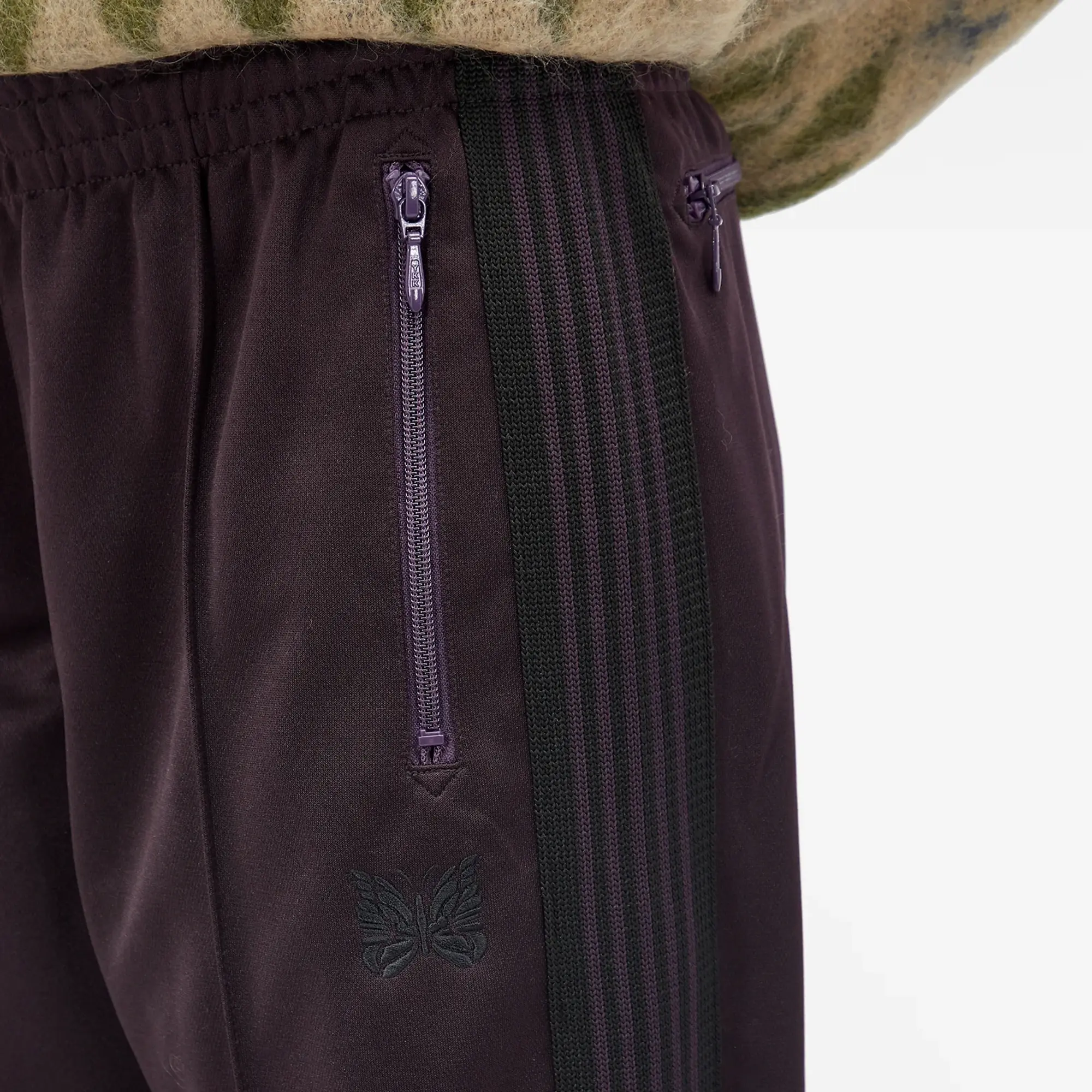 Needles Women's Poly Smooth Track Pant Dark Purple