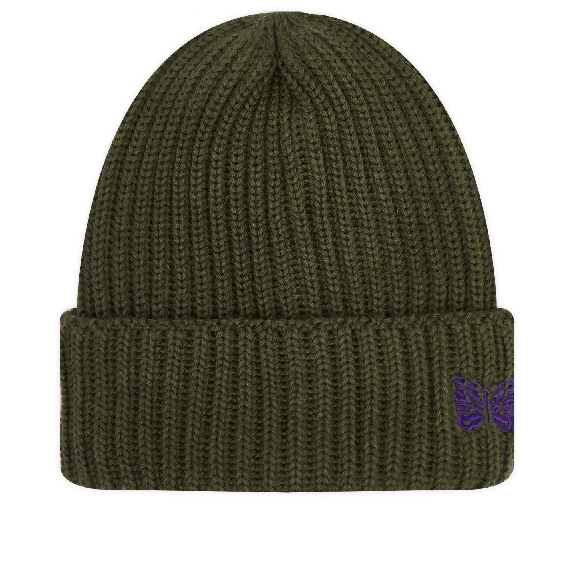 Needles Women's Merino Watch Beanie C-Olive
