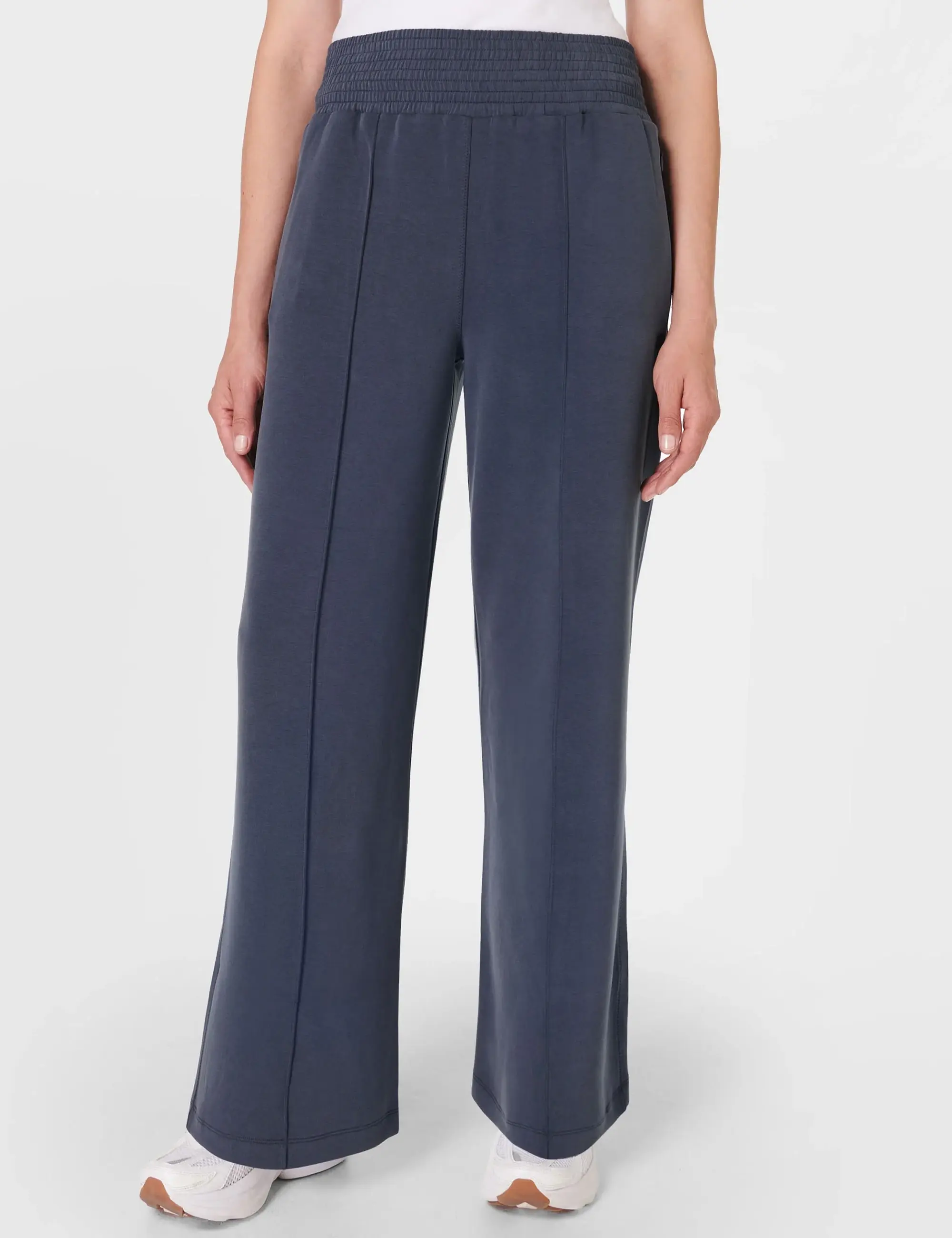 Nike Sweaty Betty Women's Sand Wash Cloud Weight Track Trousers - Navy Blue - XL