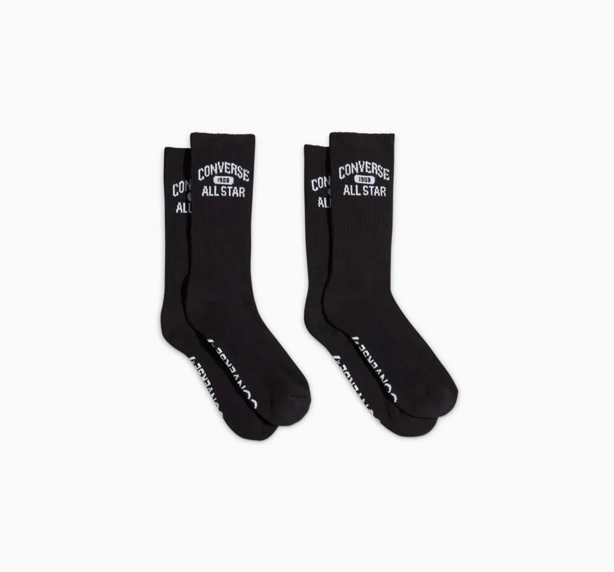 Converse All Star Half Cushion Crew Socks - Black