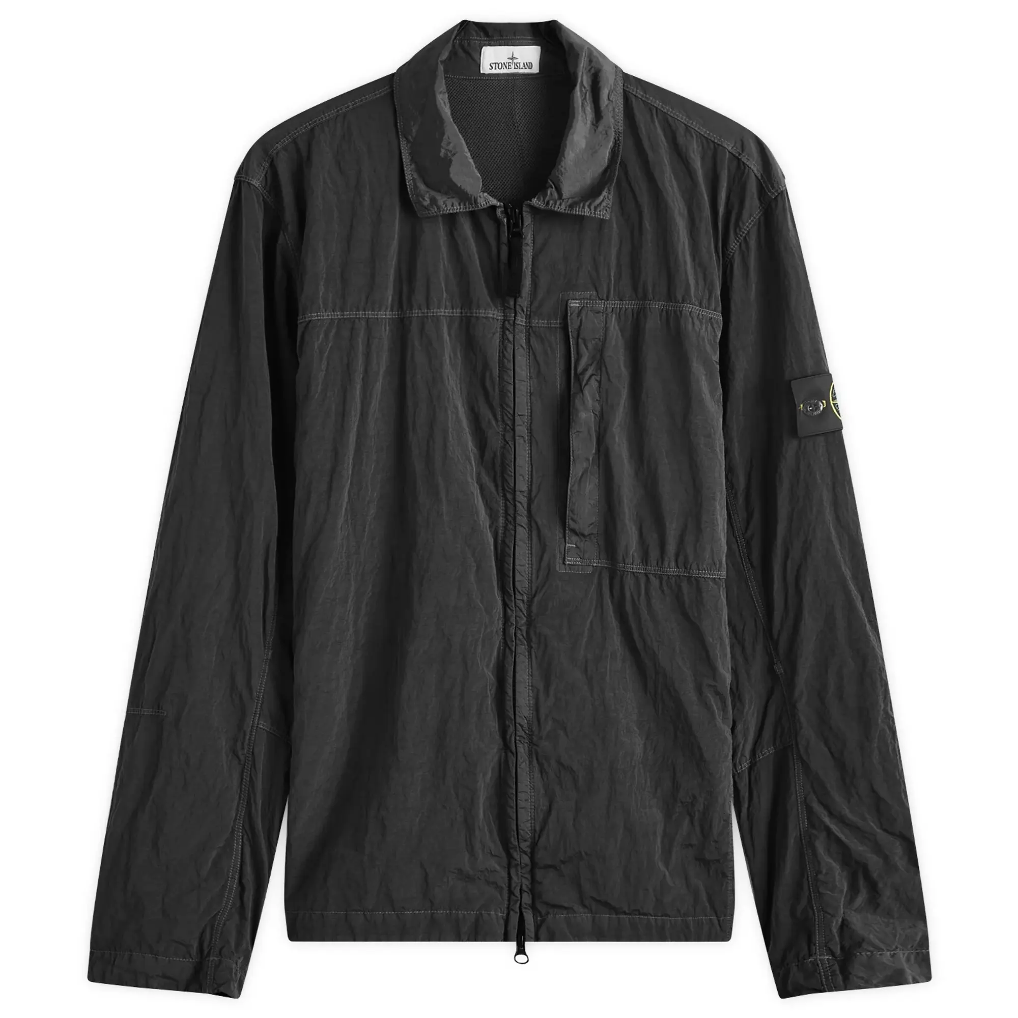 Stone Island Men's Nylon Metal Shirt Jacket Black