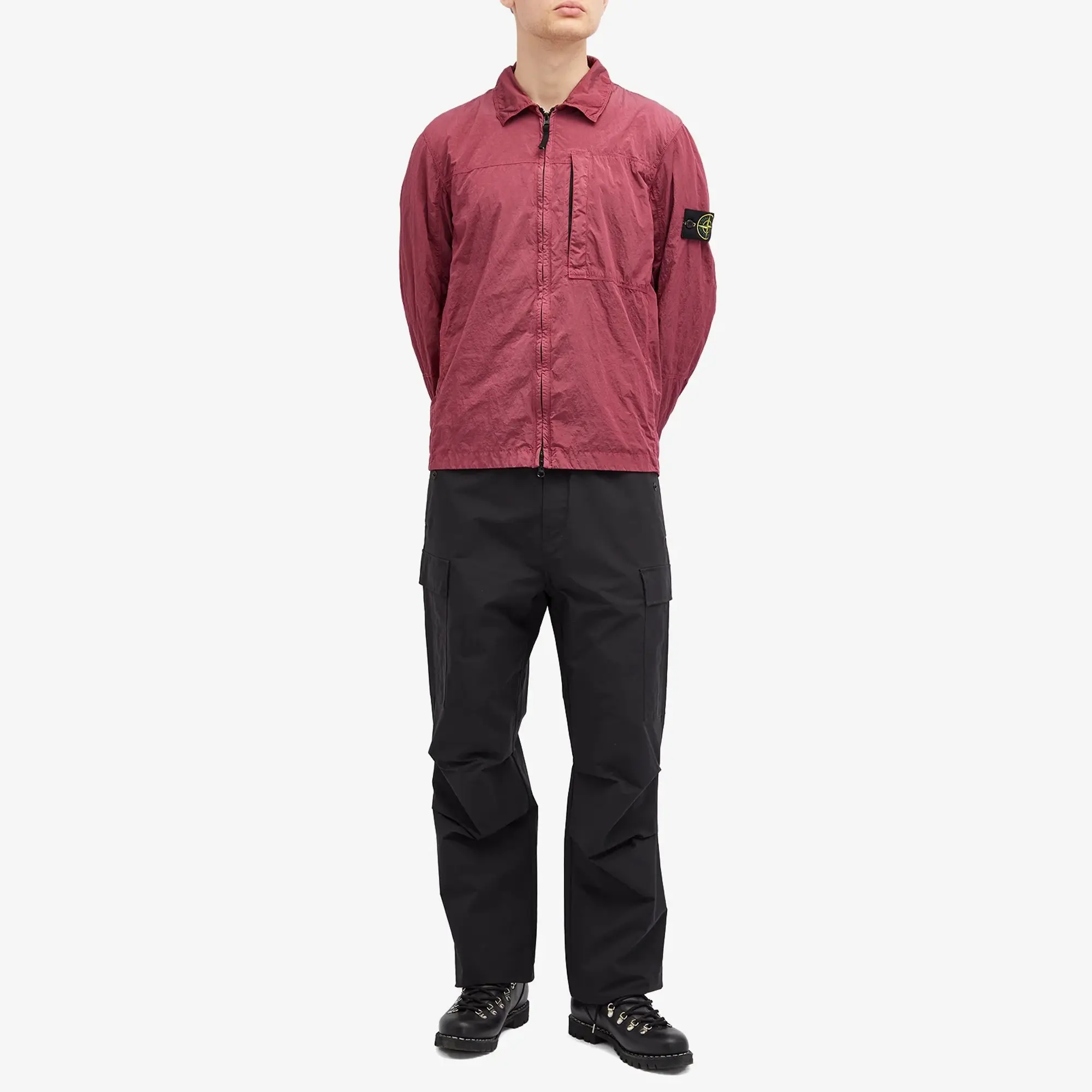 Stone Island Men's Nylon Metal Shirt Jacket Rose Quartz
