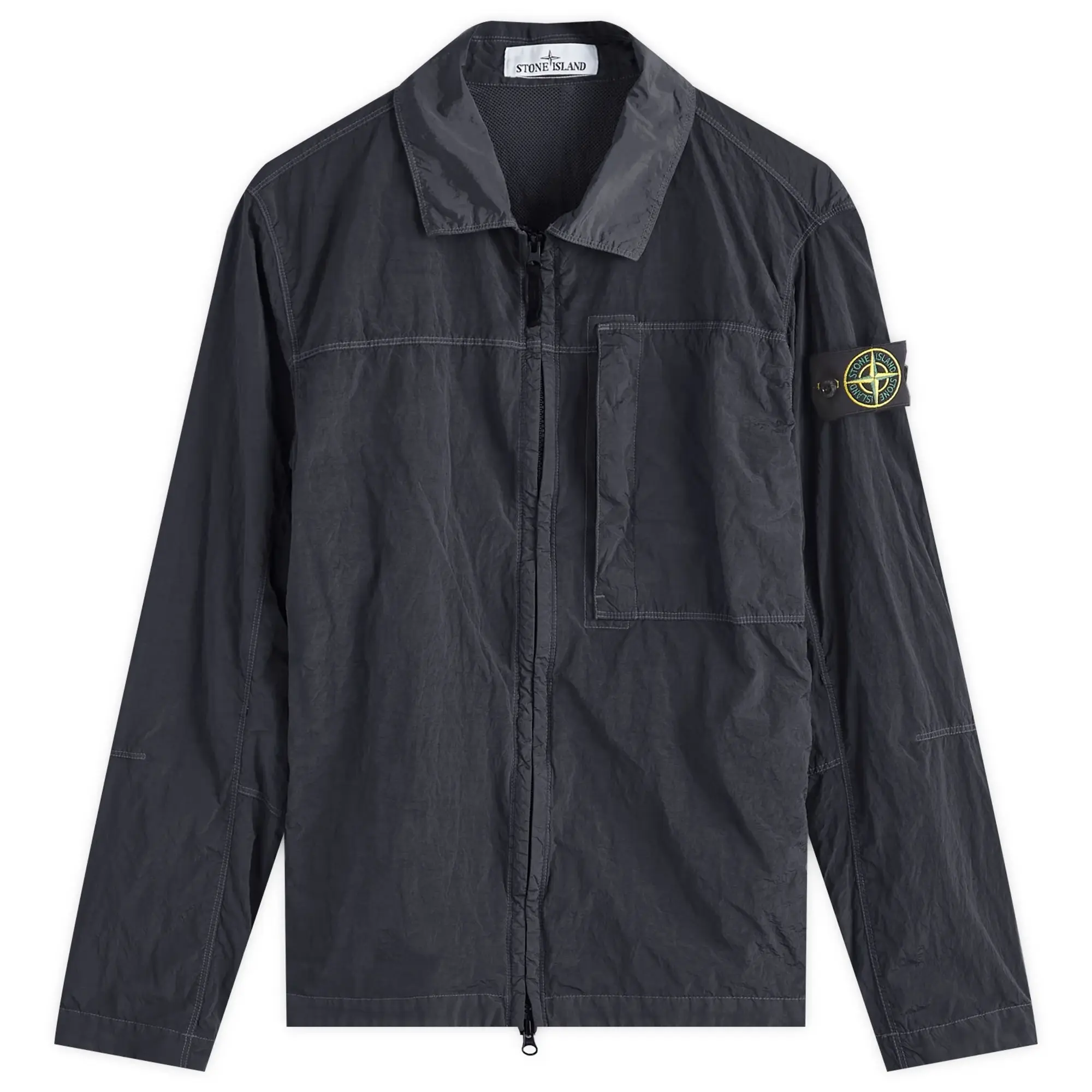 Stone Island Men s Nylon Metal Shirt Jacket Navy Blue 811511819 V0020 FOOTY.COM