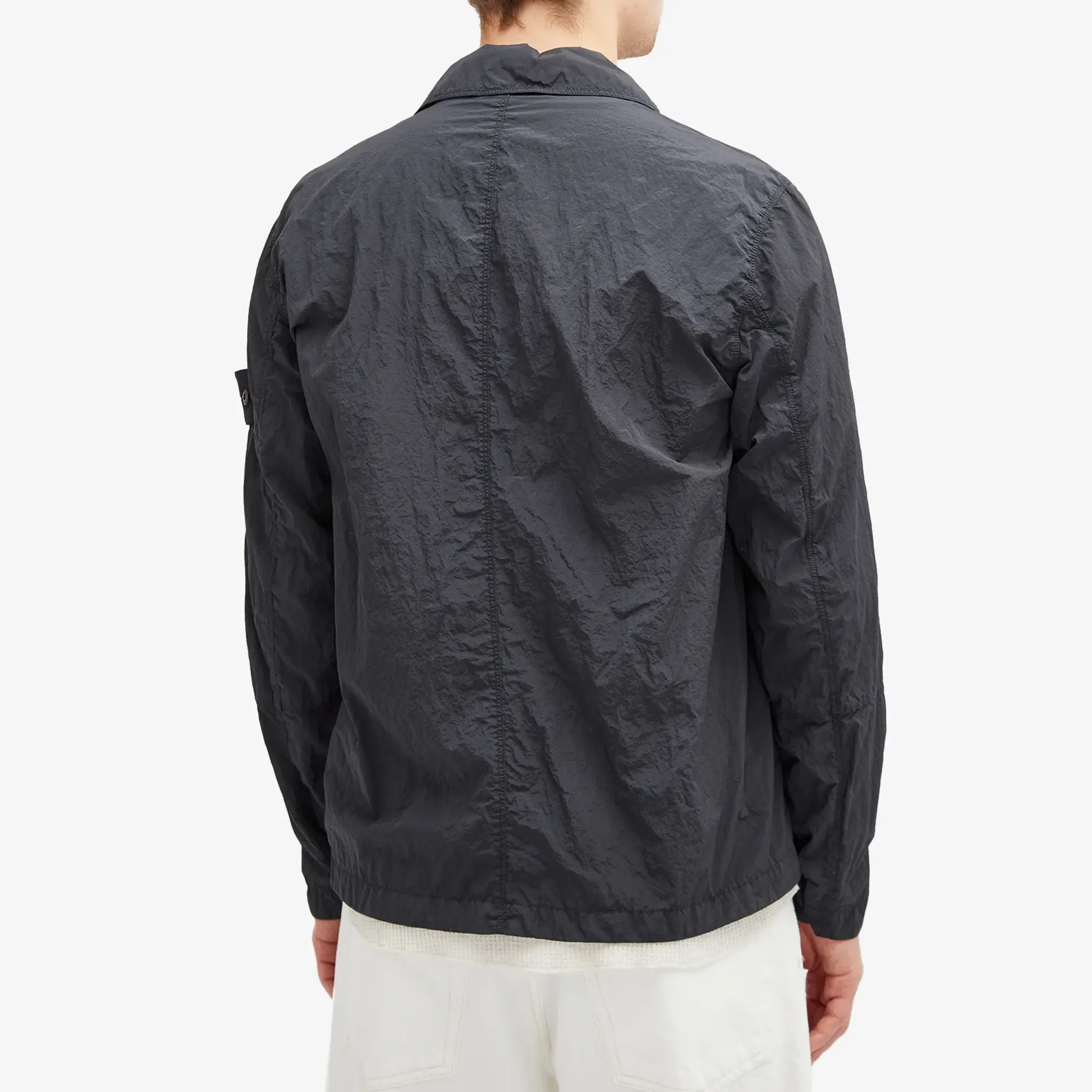 Stone Island Men's Nylon Metal Shirt Jacket Navy Blue
