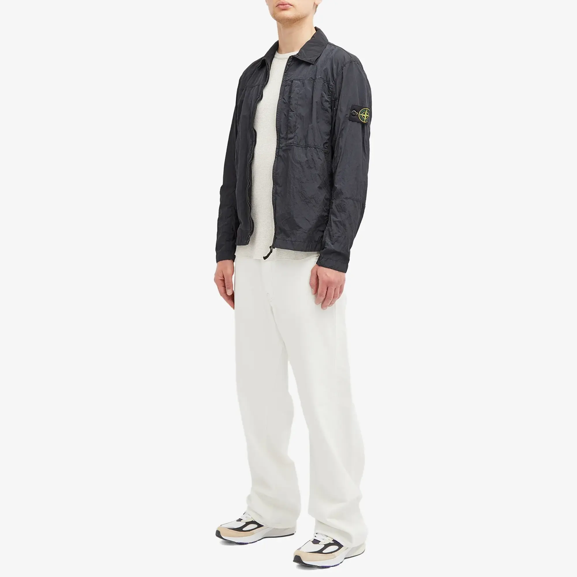 Stone Island Men's Nylon Metal Shirt Jacket Navy Blue