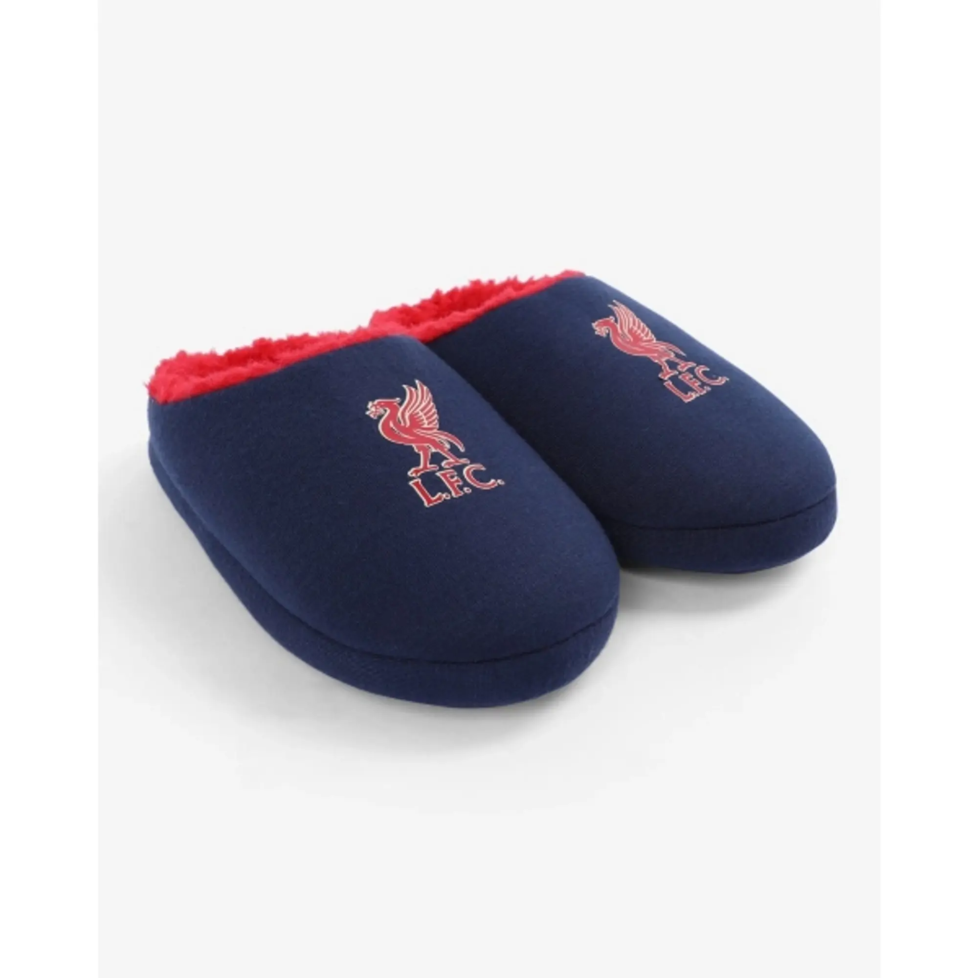 Liverpool FC LFC Juniors Liverbird Glow Slippers Navy