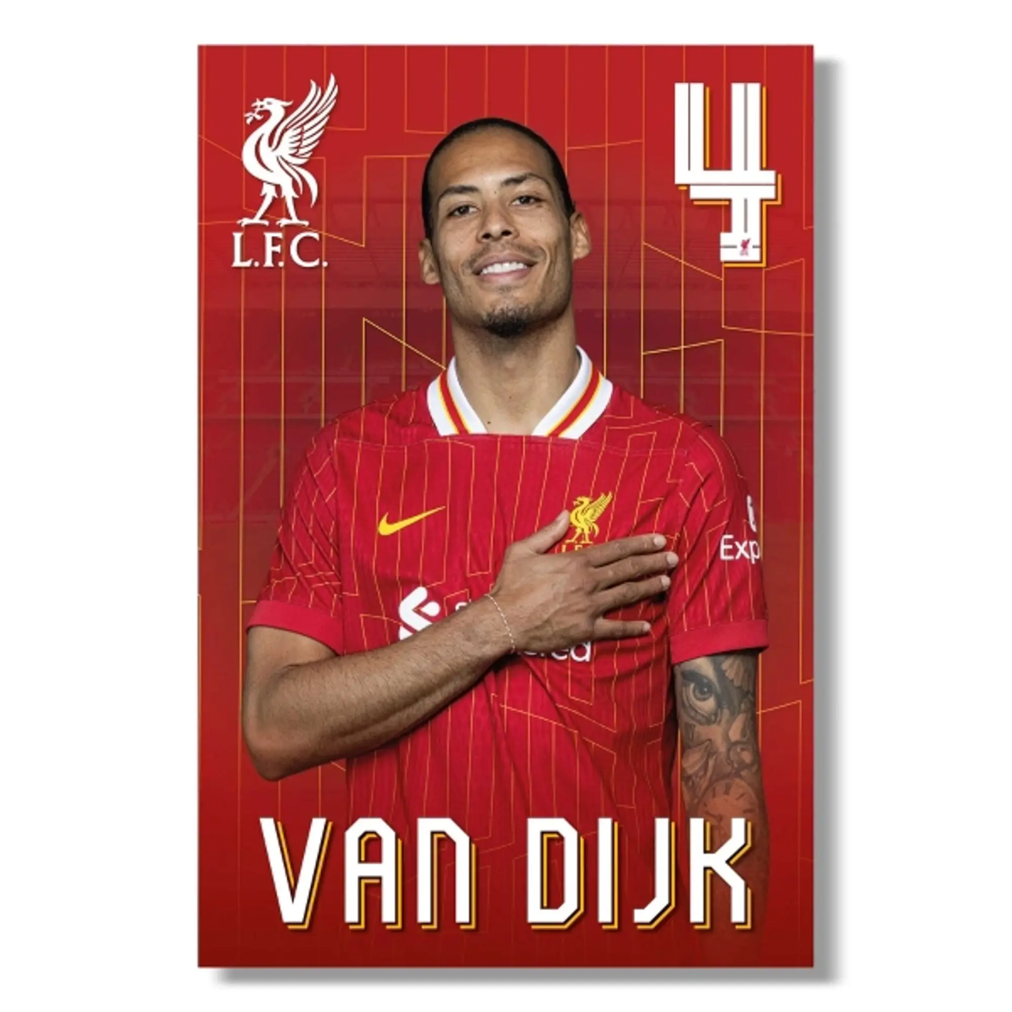 Liverpool FC LFC 24/25 Virgil Poster