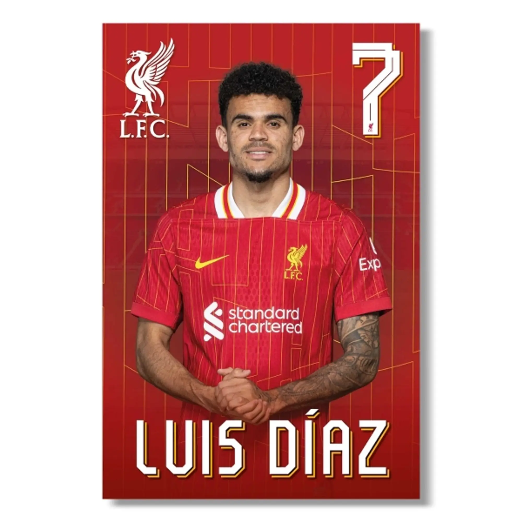Liverpool FC LFC 24/25 Luis Díaz Poster