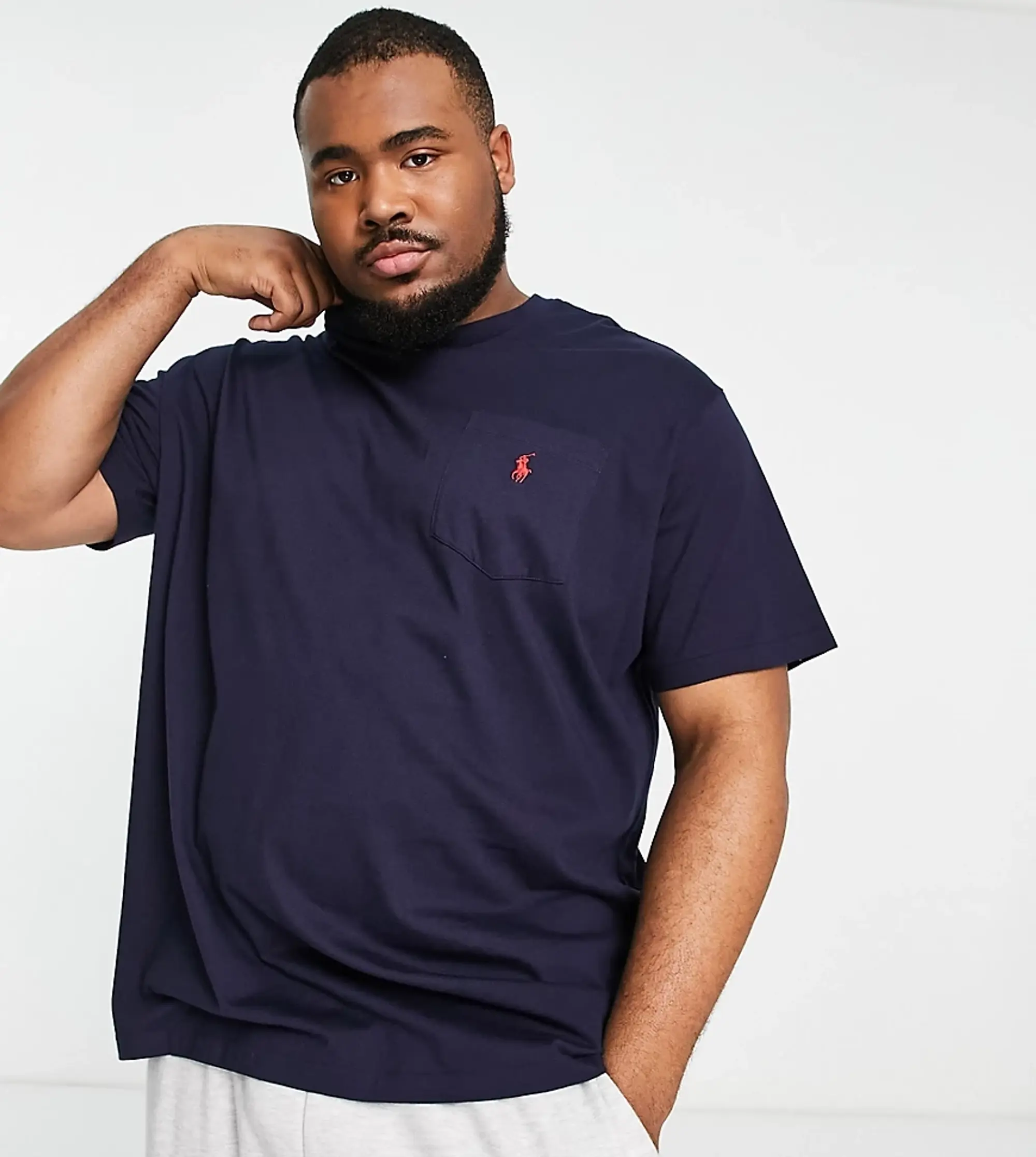 Polo Ralph Lauren Big & Tall Icon Logo T-Shirt In Navy