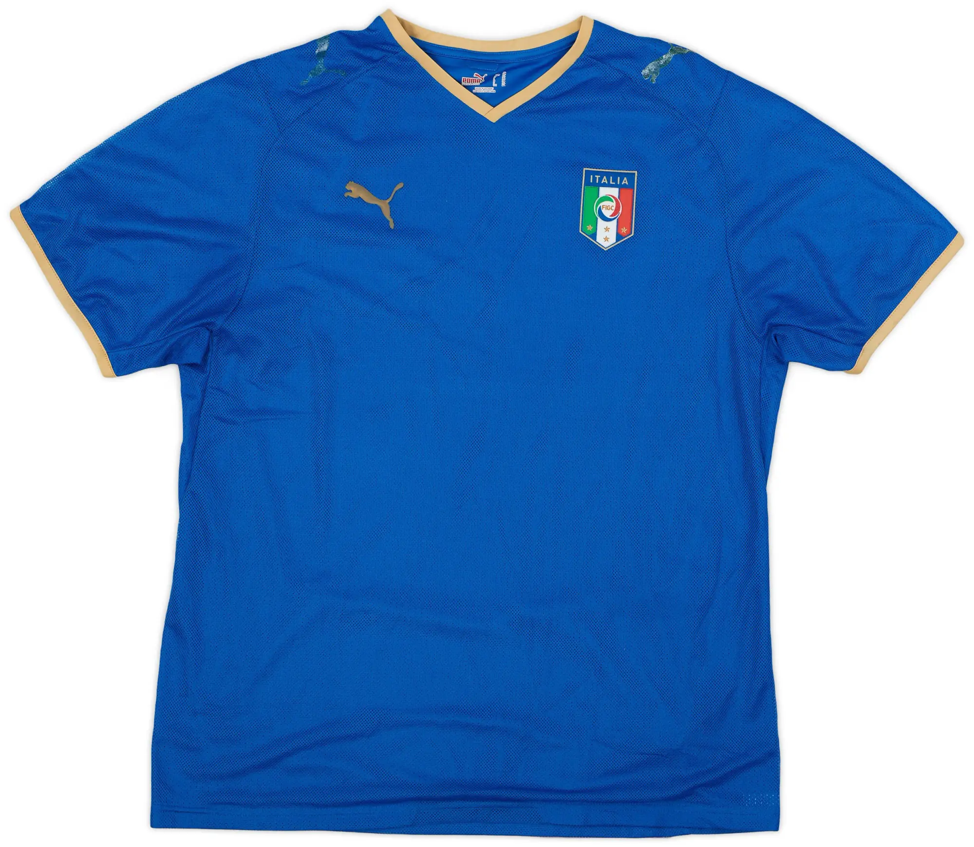 Puma 2007-08 Italy Home Shirt - 4/10 - (XL)