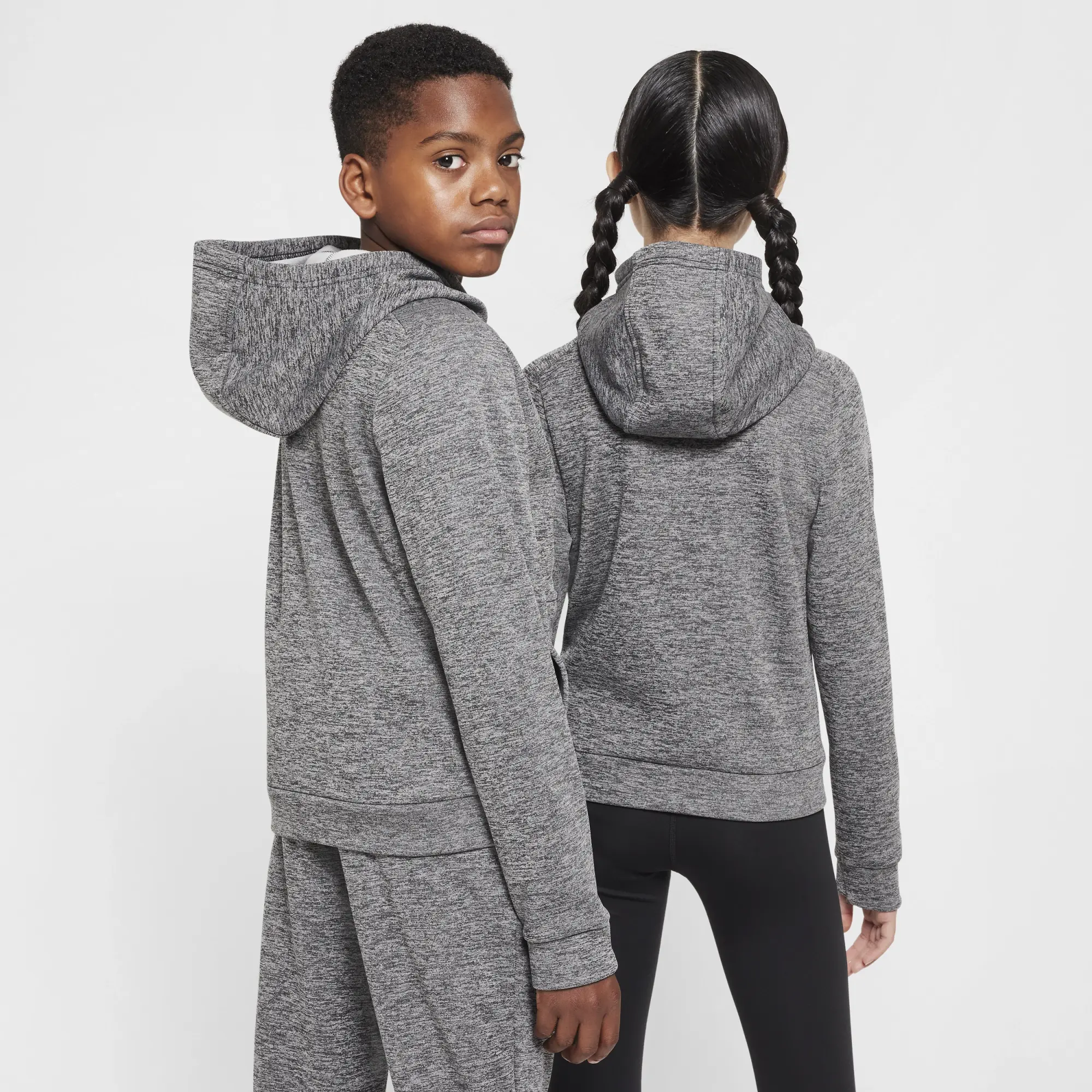 Nike Multi Stain Repel Older Kids' Therma-FIT Hoodie - Black - Polyester