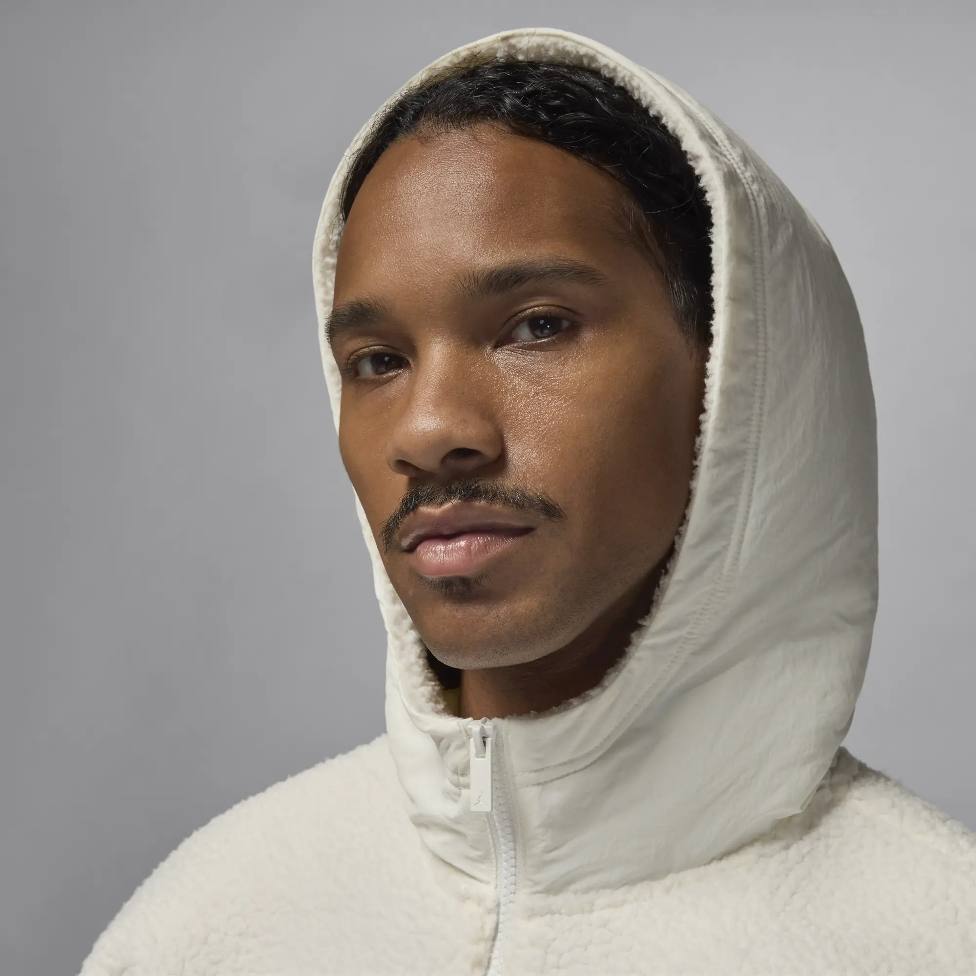 Nike Jordan Flight Men's High-Pile Fleece Pullover Hoodie - White - Polyester