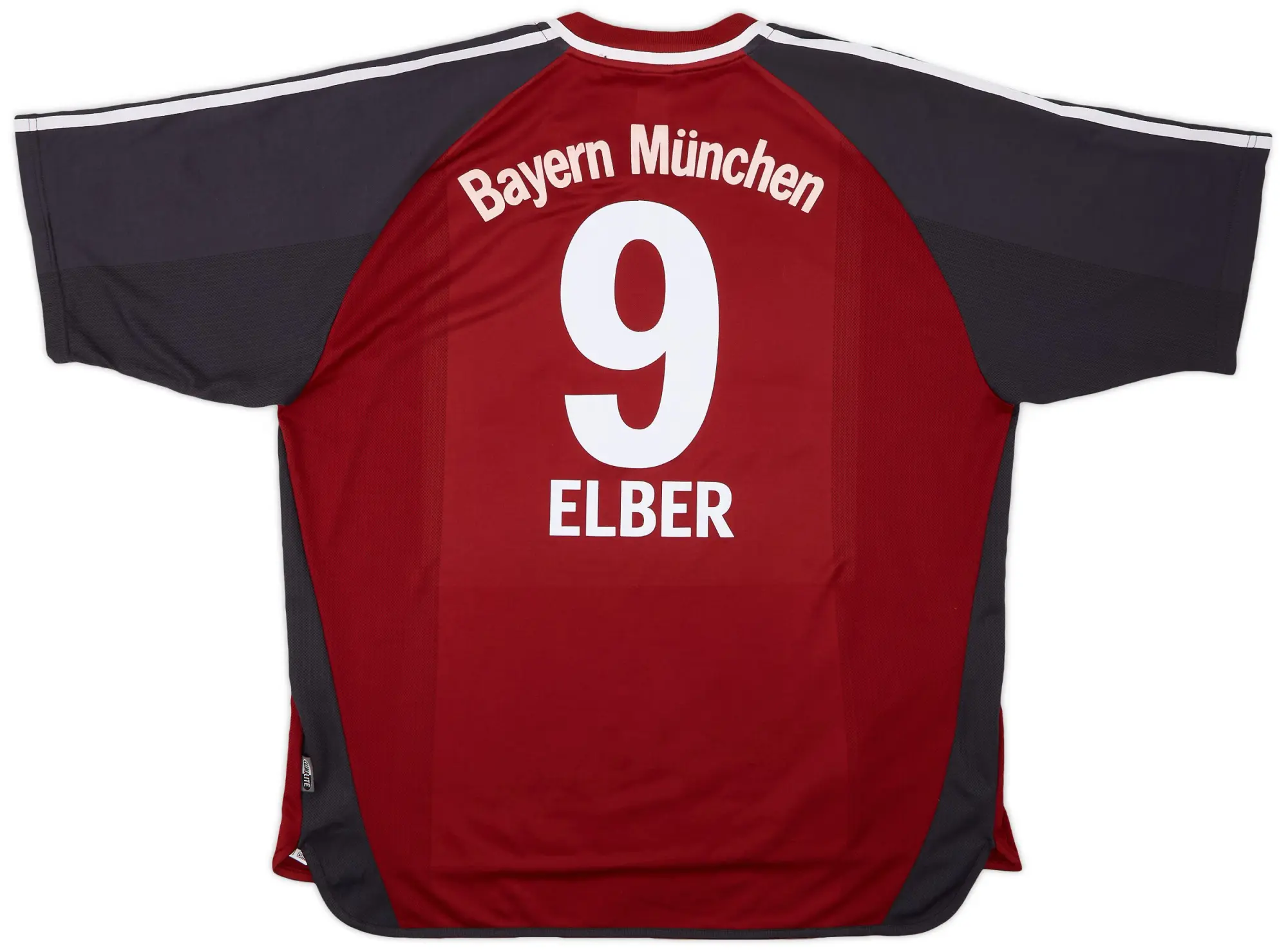 adidas 2001-02 Bayern Munich Home Shirt Elber #9 - 6/10 - (XXL)
