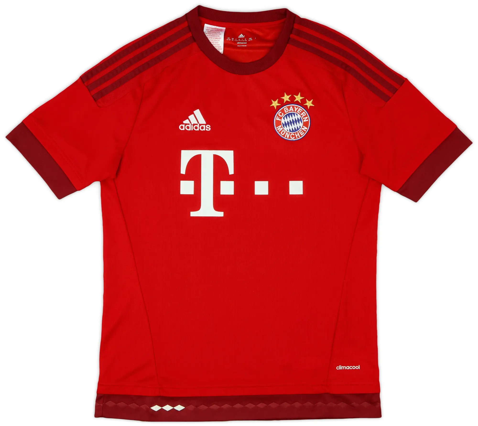 adidas 2015-16 Bayern Munich Home Shirt - 9/10 - (XL.Boys)