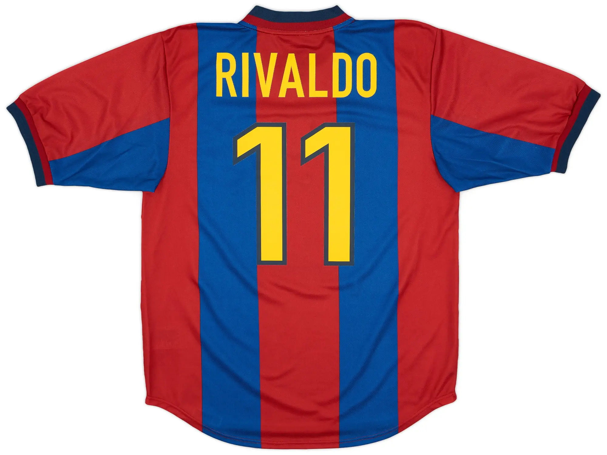 Nike 1998 00 Barcelona Home Shirt Rivaldo 11 9 10 M BARH98 508 FOOTY.COM