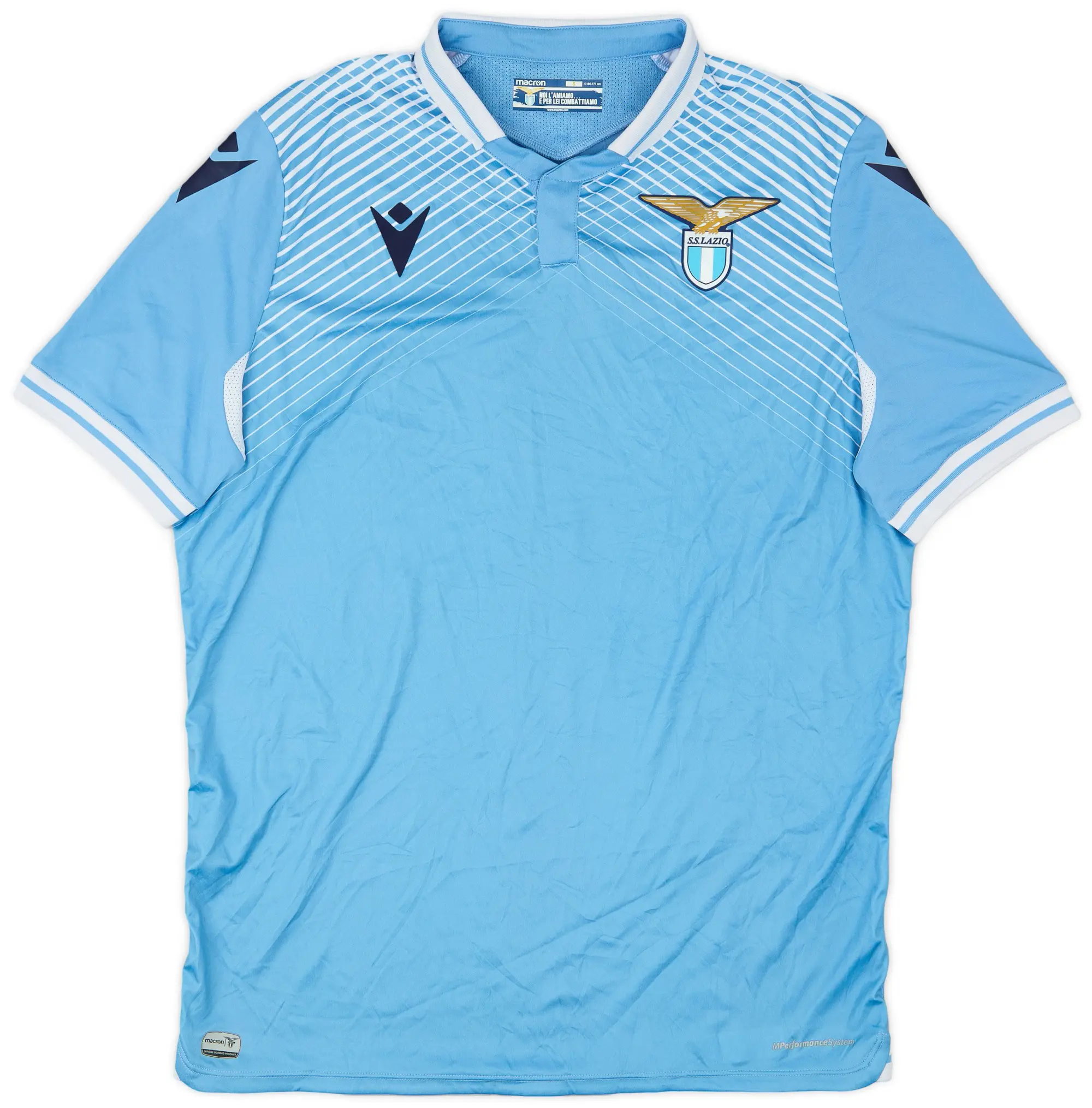 Macron 2020-21 Lazio Home Shirt - 9/10 - (S)