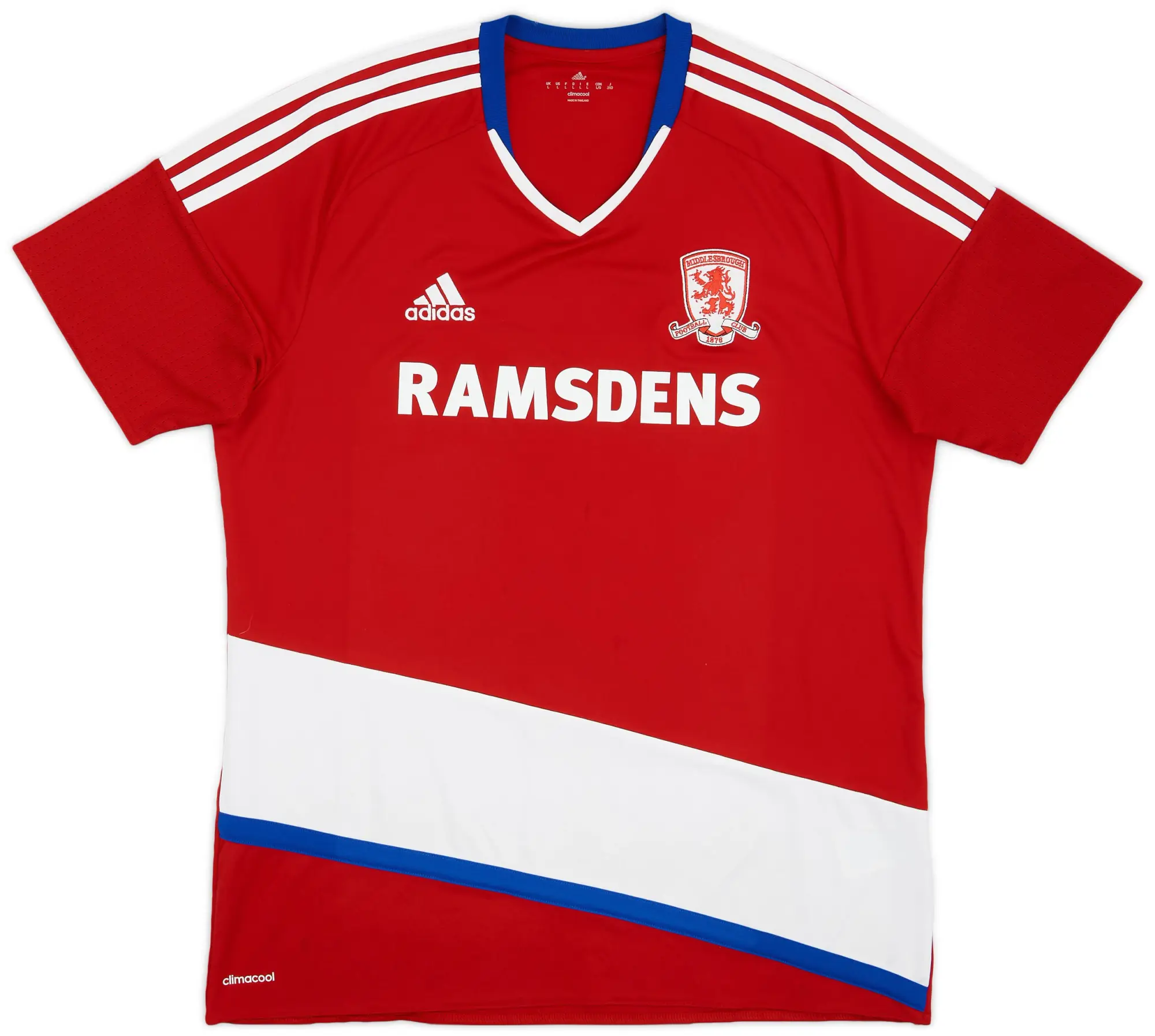 adidas 2016-17 Middlesbrough Home Shirt - 7/10 - (L)