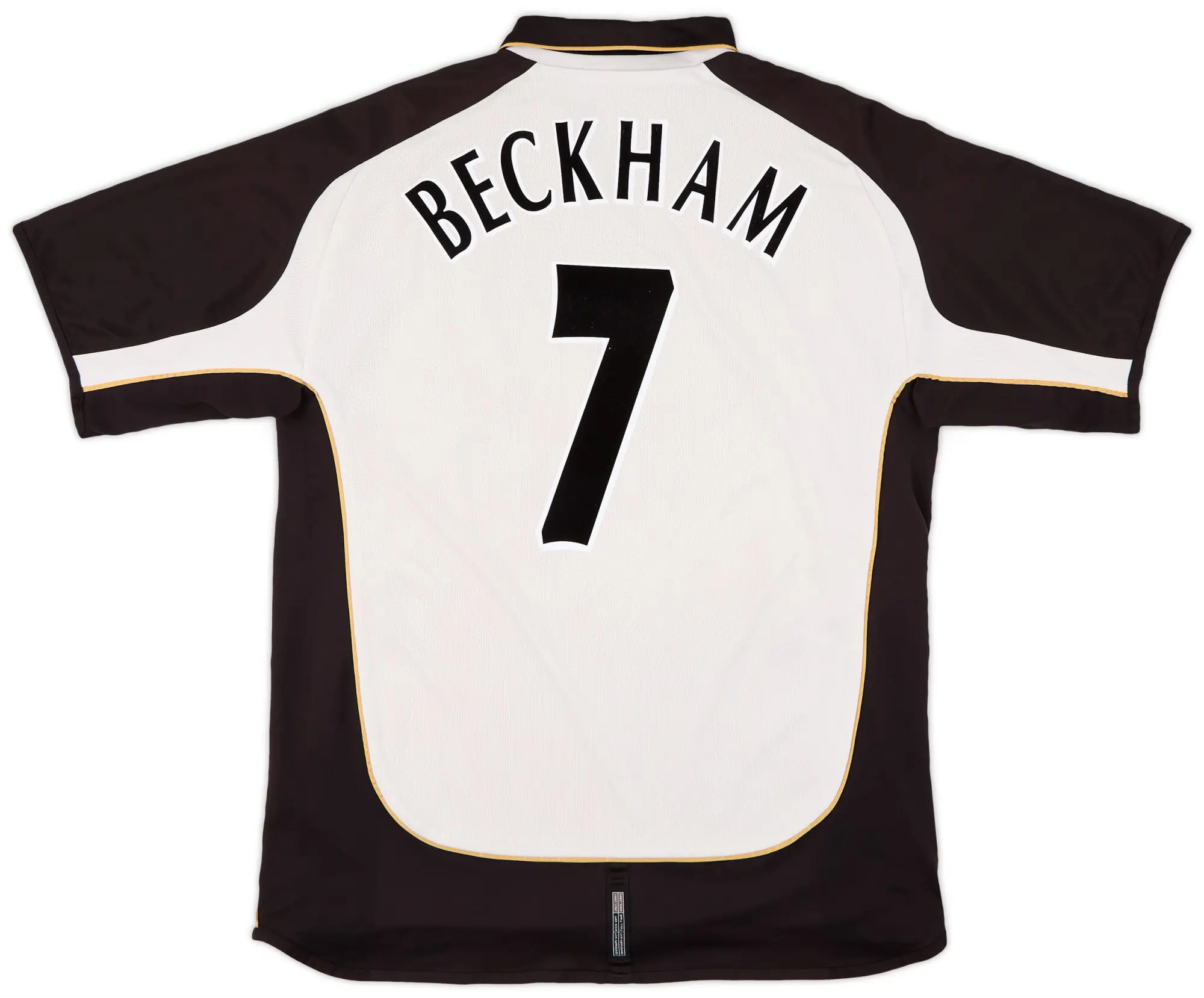 Umbro 2001-02 Manchester United Centenary Away/Third Shirt Beckham #7 - 5/10 - (XL)