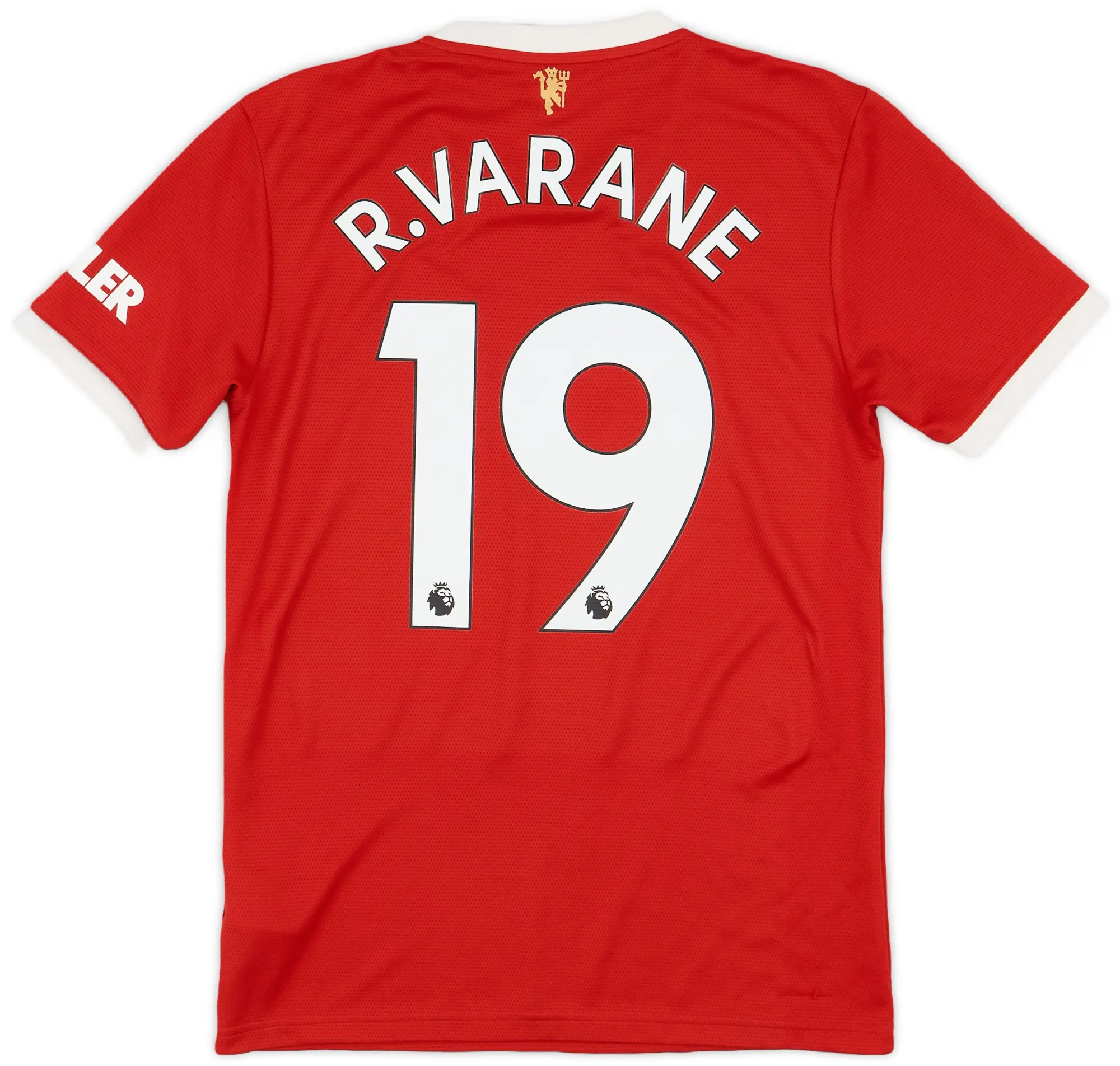 adidas 2021-22 Manchester United Home Shirt R. Varane #19 - 9/10 - (S)