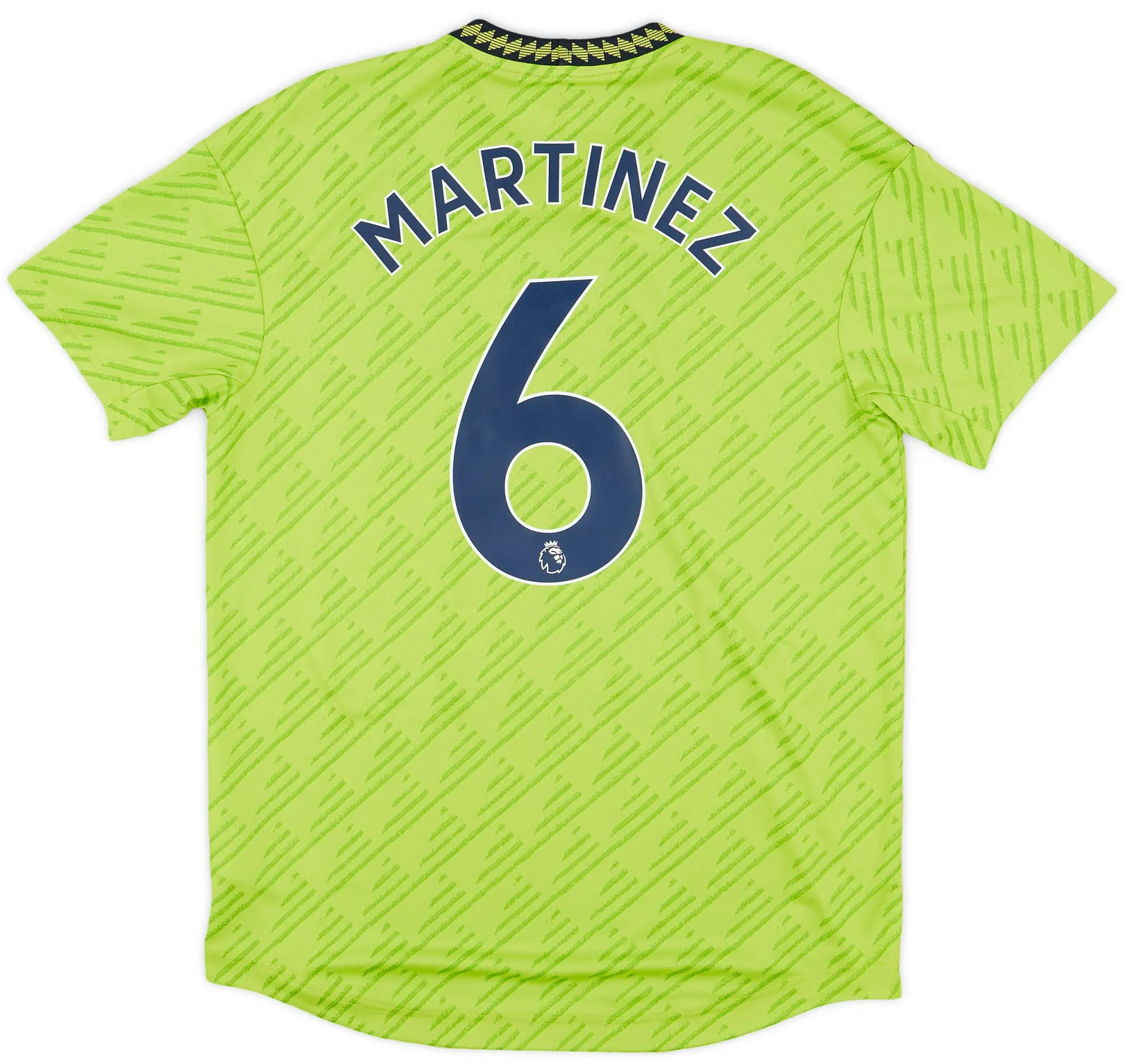 adidas 2022-23 Manchester United Player Issue Third Shirt Martinez #6 - 10/10 - (L)