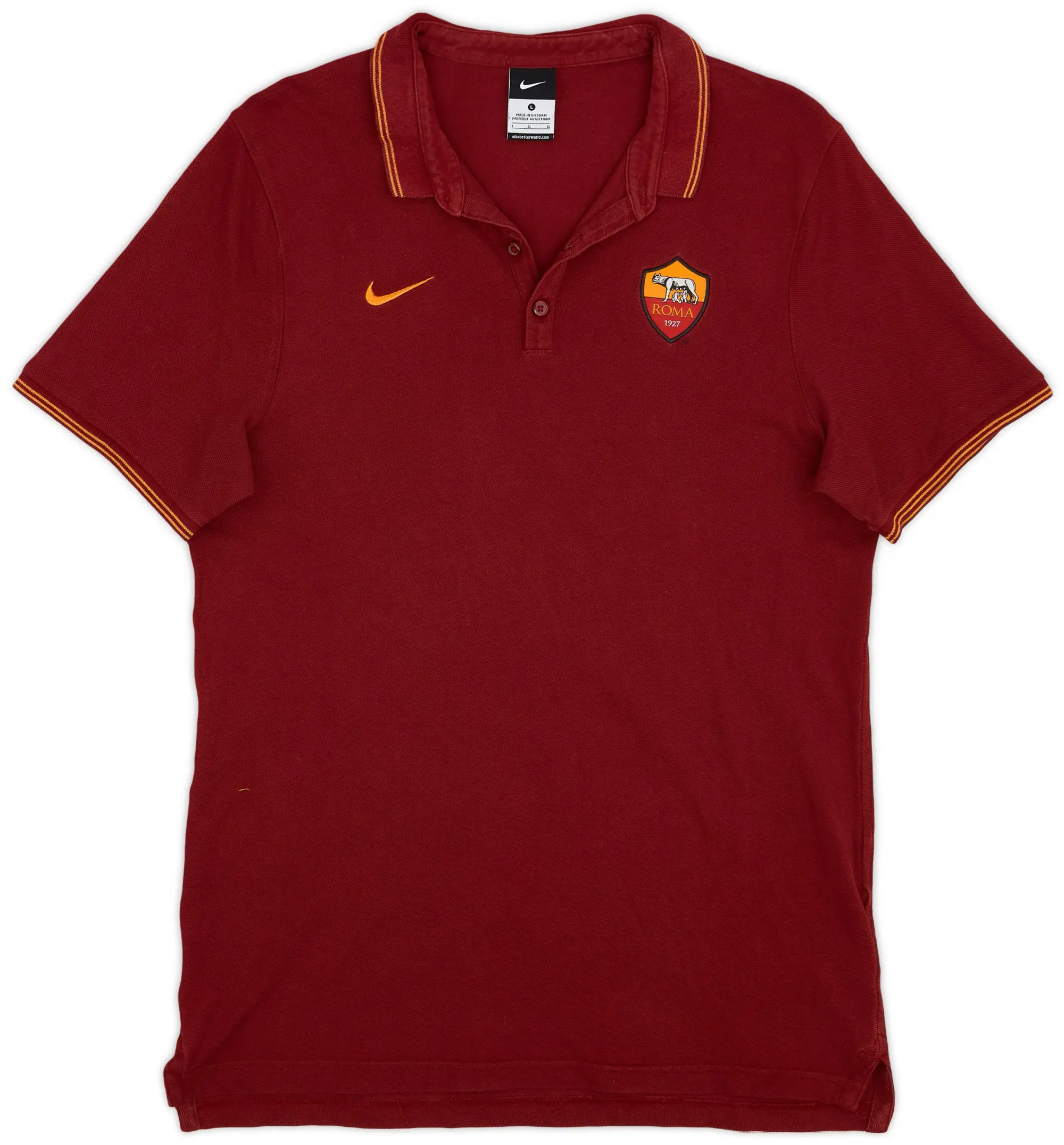 2014-15 Roma Nike Polo Shirt - 8/10 - (L)