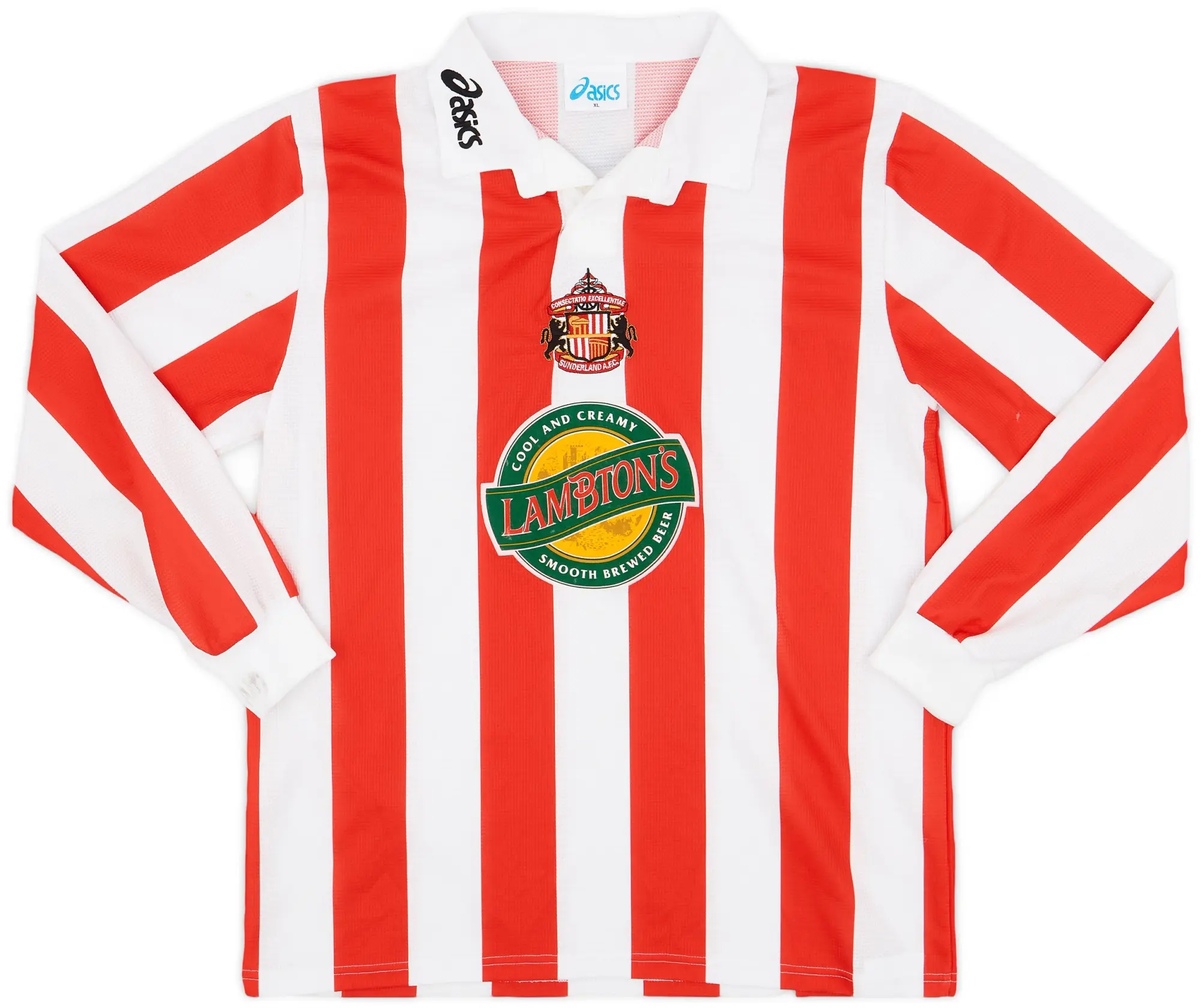 Asics 1997-99 Sunderland Home L/S Shirt - 9/10 - (XL)