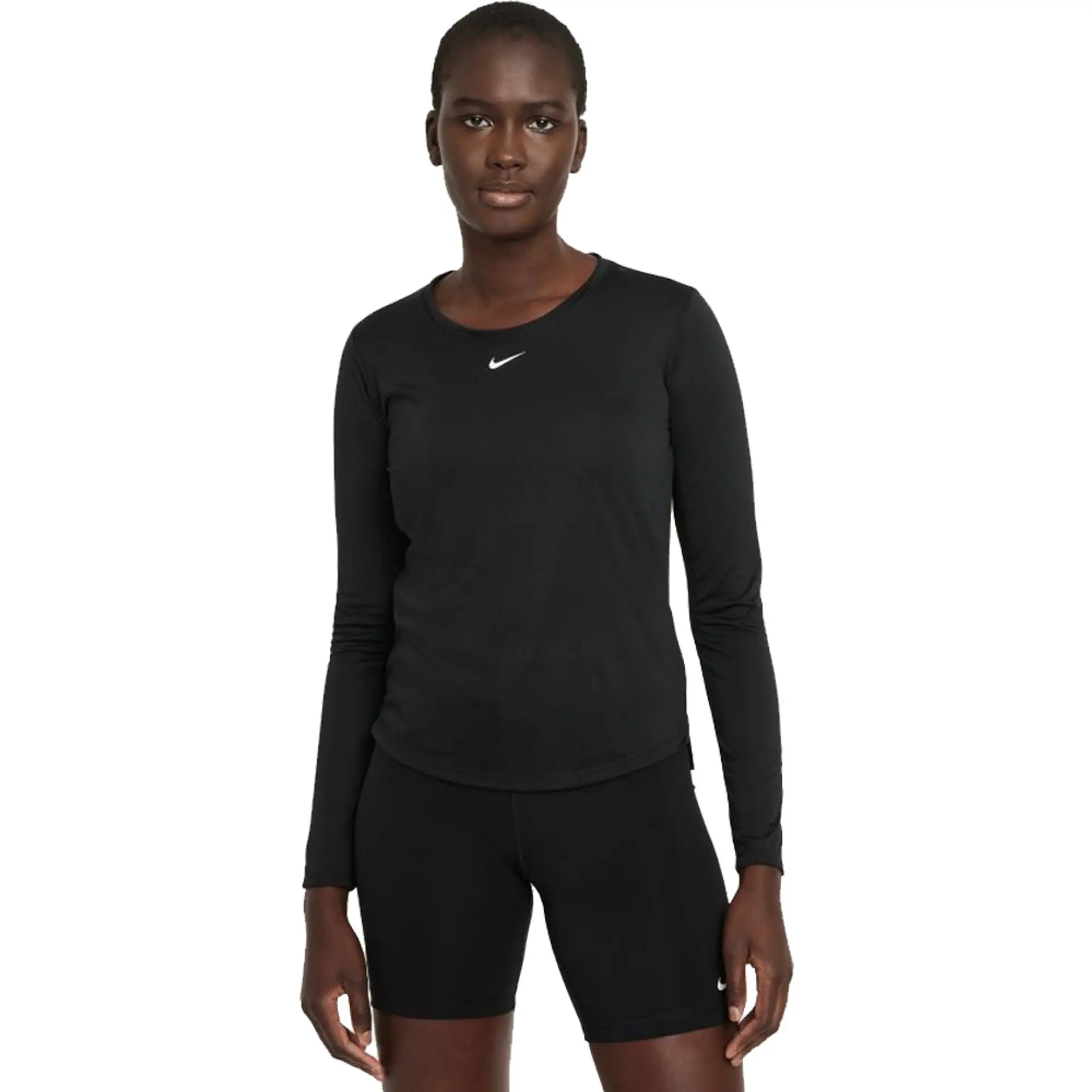 Nike Dri-FIT One Women's Standard Fit Long-Sleeve Top - Black