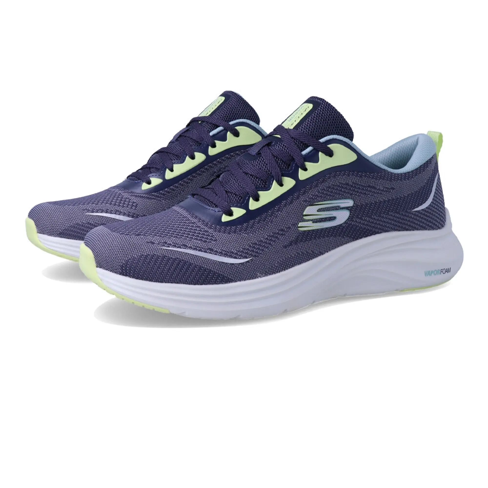 Skechers Circular Knit Lace Up W Air Cooled Runners Womens Blue