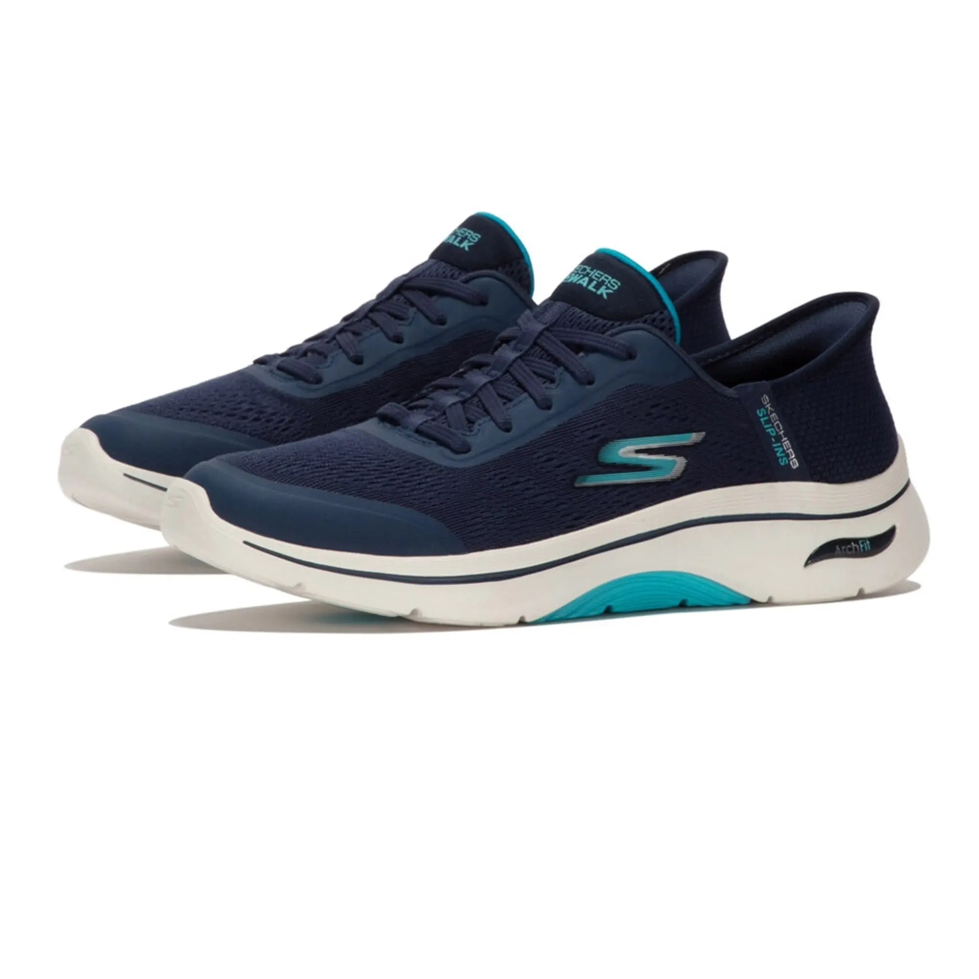 Skechers Go Walk Arch Fit 2.0 - Valenc Slip On Trainers Womens - Blue