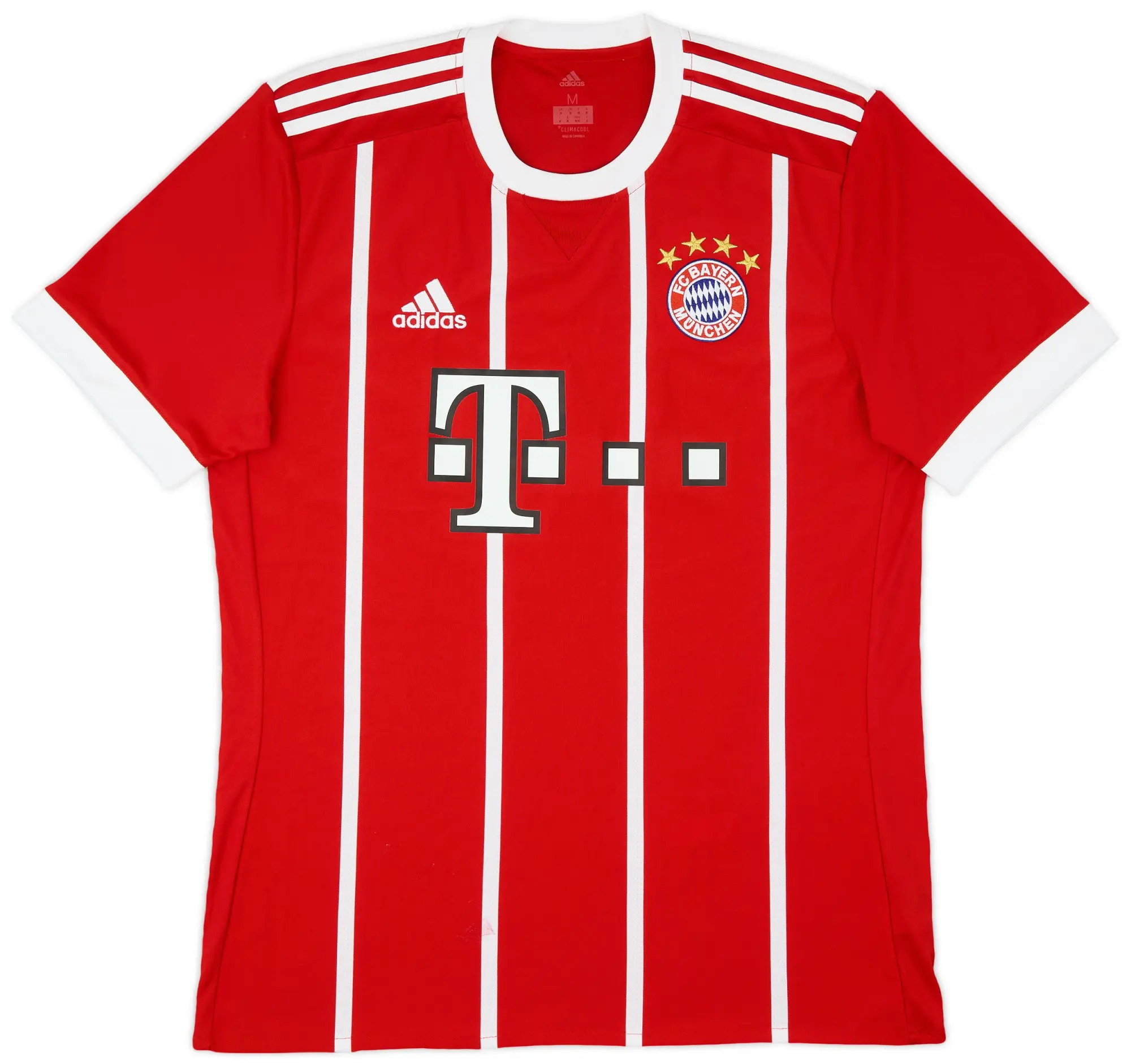 adidas 2017-18 Bayern Munich Home Shirt - 8/10 - (M)