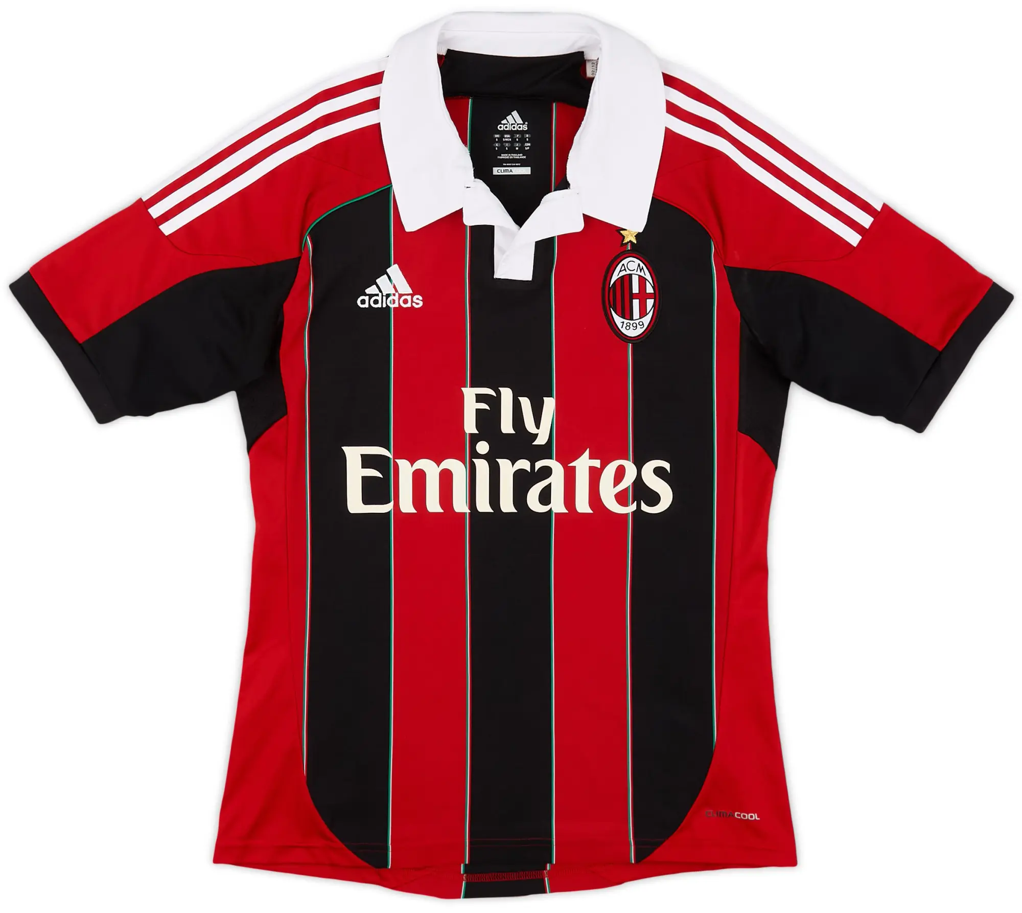 adidas 2012-13 AC Milan Home Shirt - 9/10 - (S)