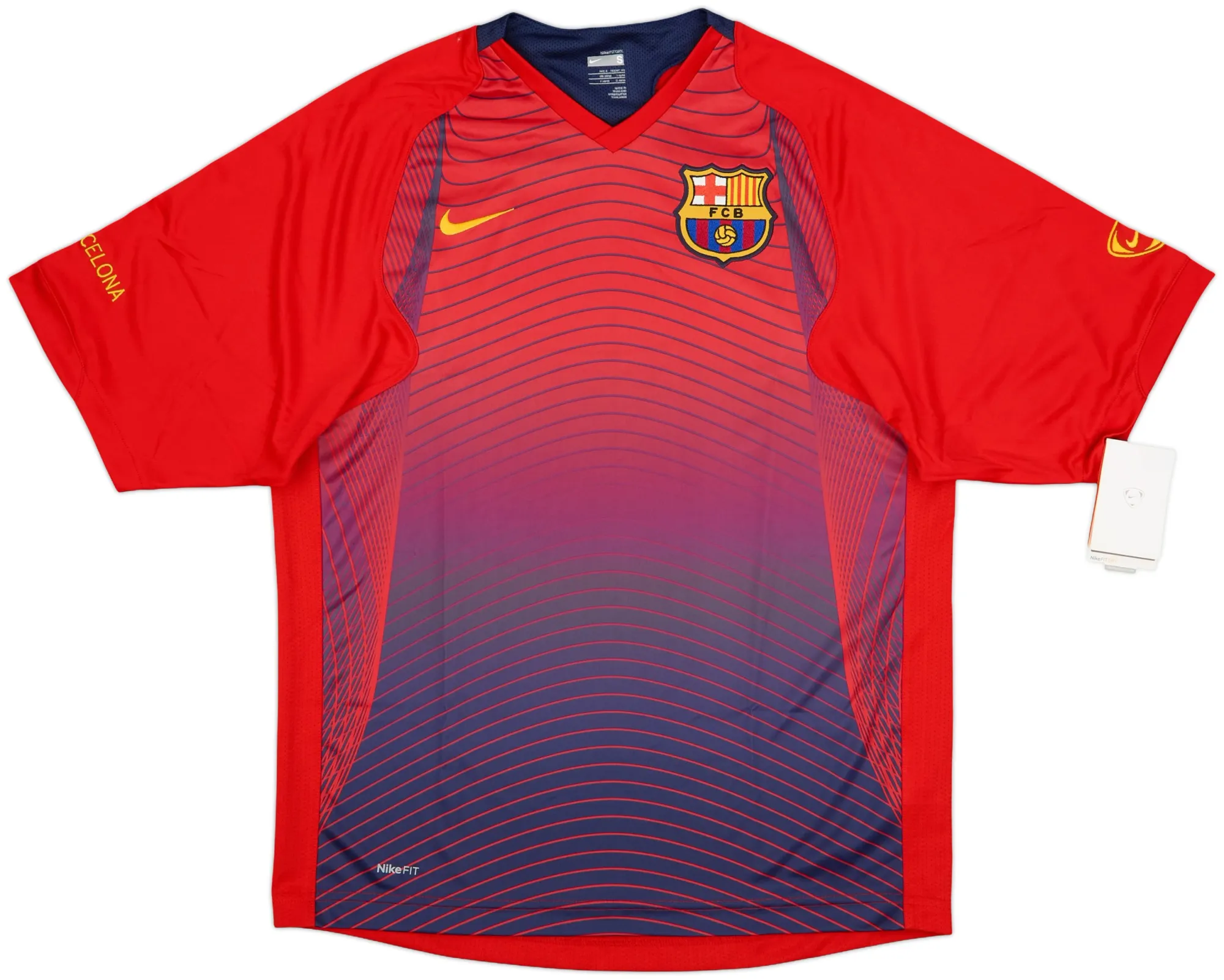 Nike Barcelona Mens SS Home Shirt 2007/08