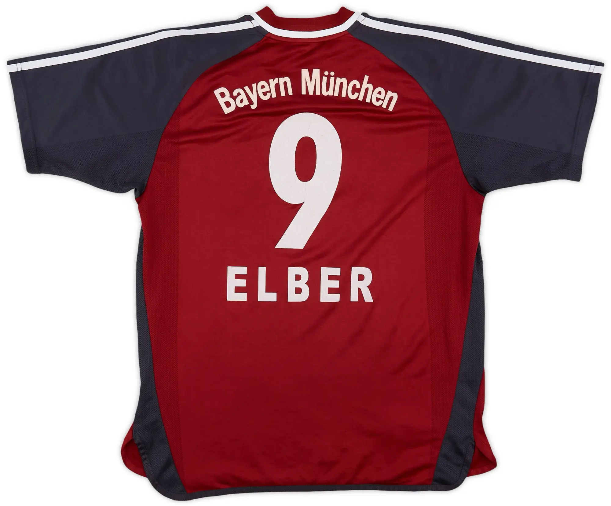 adidas 2001-02 Bayern Munich Home Shirt Elber #9 - 6/10 - (XL.Boys)