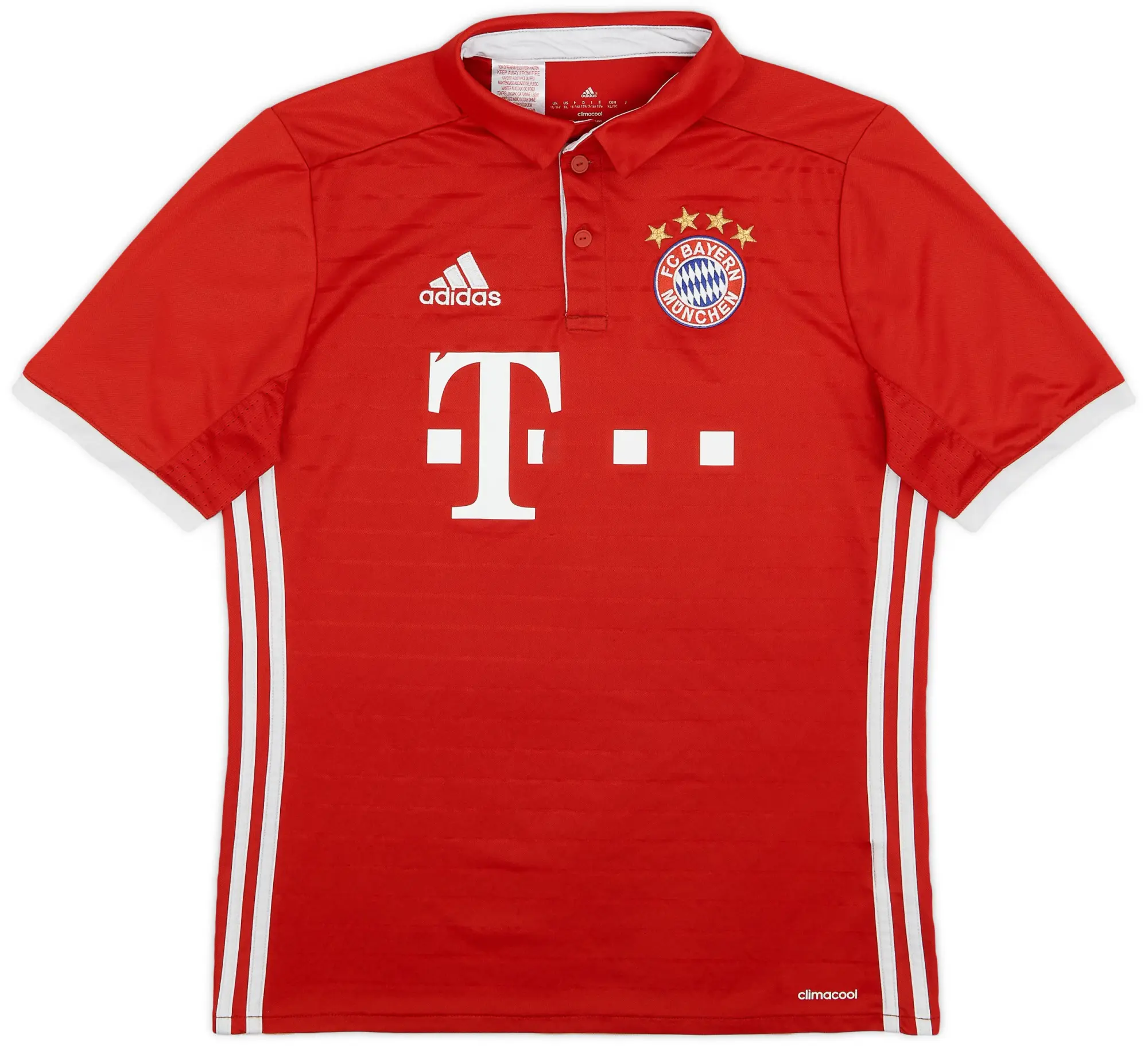 adidas 2016-17 Bayern Munich Home Shirt - 6/10 - (XL.Boys)