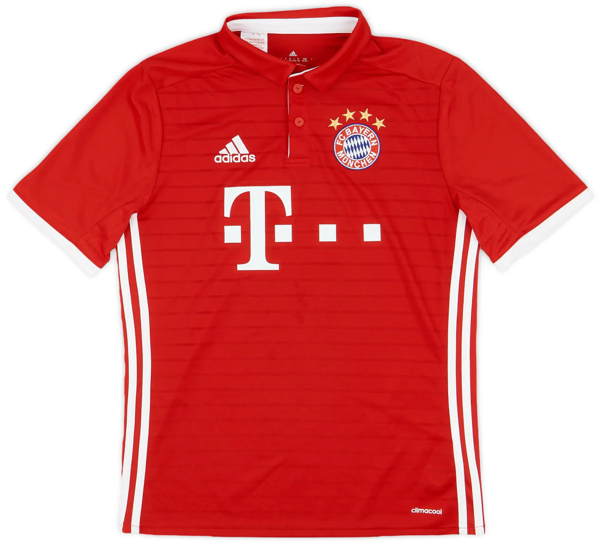 adidas 2016-17 Bayern Munich Home Shirt - 9/10 - (XL.Boys)