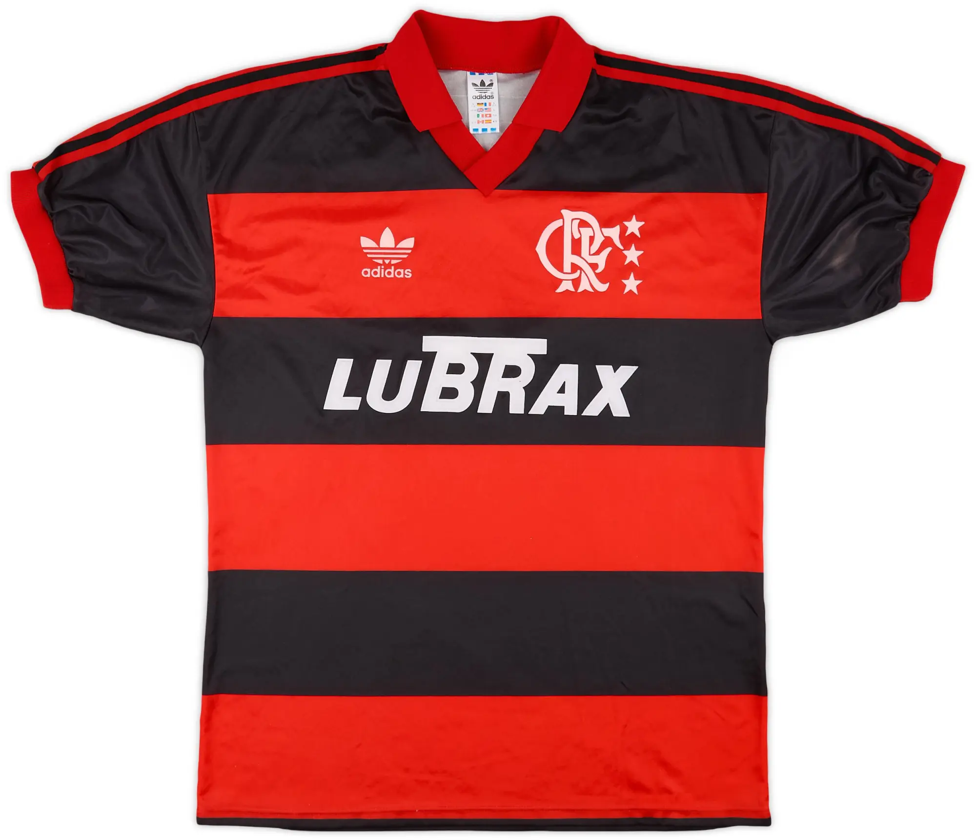 adidas 1990-92 Flamengo Home Shirt - 9/10 - (L)