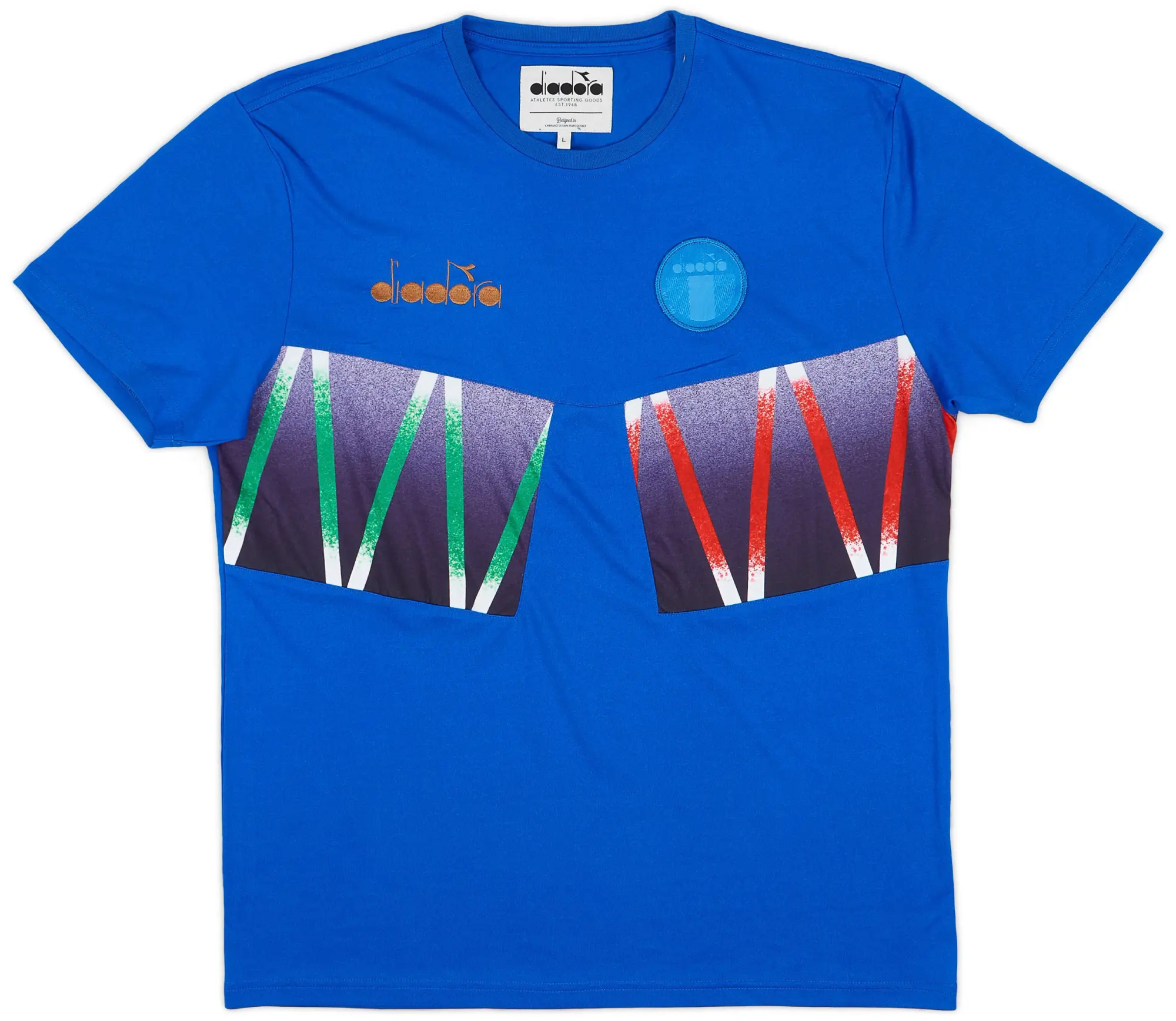 2010s '1994' Italy Diadora Retro Style Cotton Shirt - 8/10 - (L)
