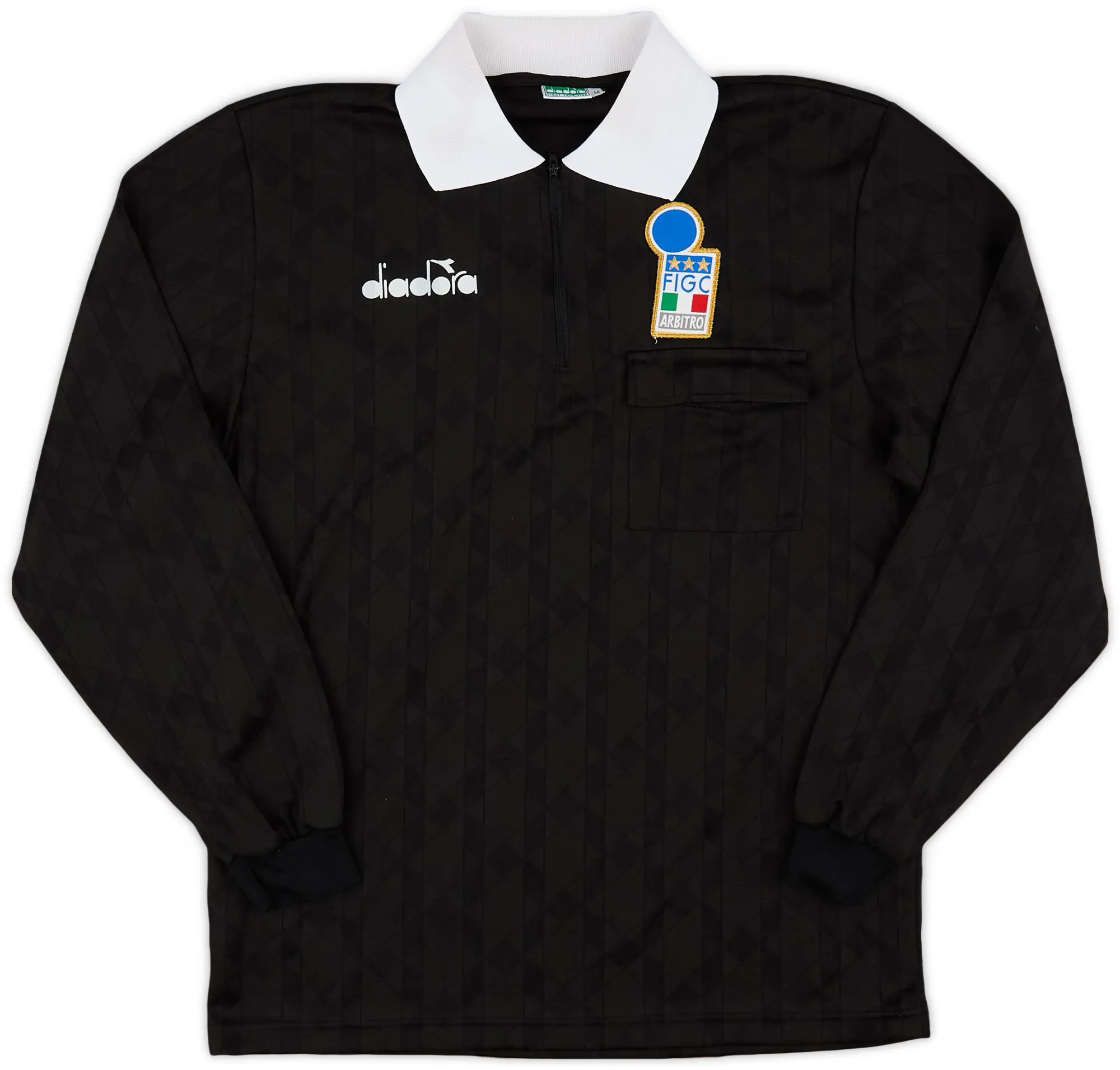 1990s Italy FIGC Diadora Referee L/S Shirt - 7/10 - (M)