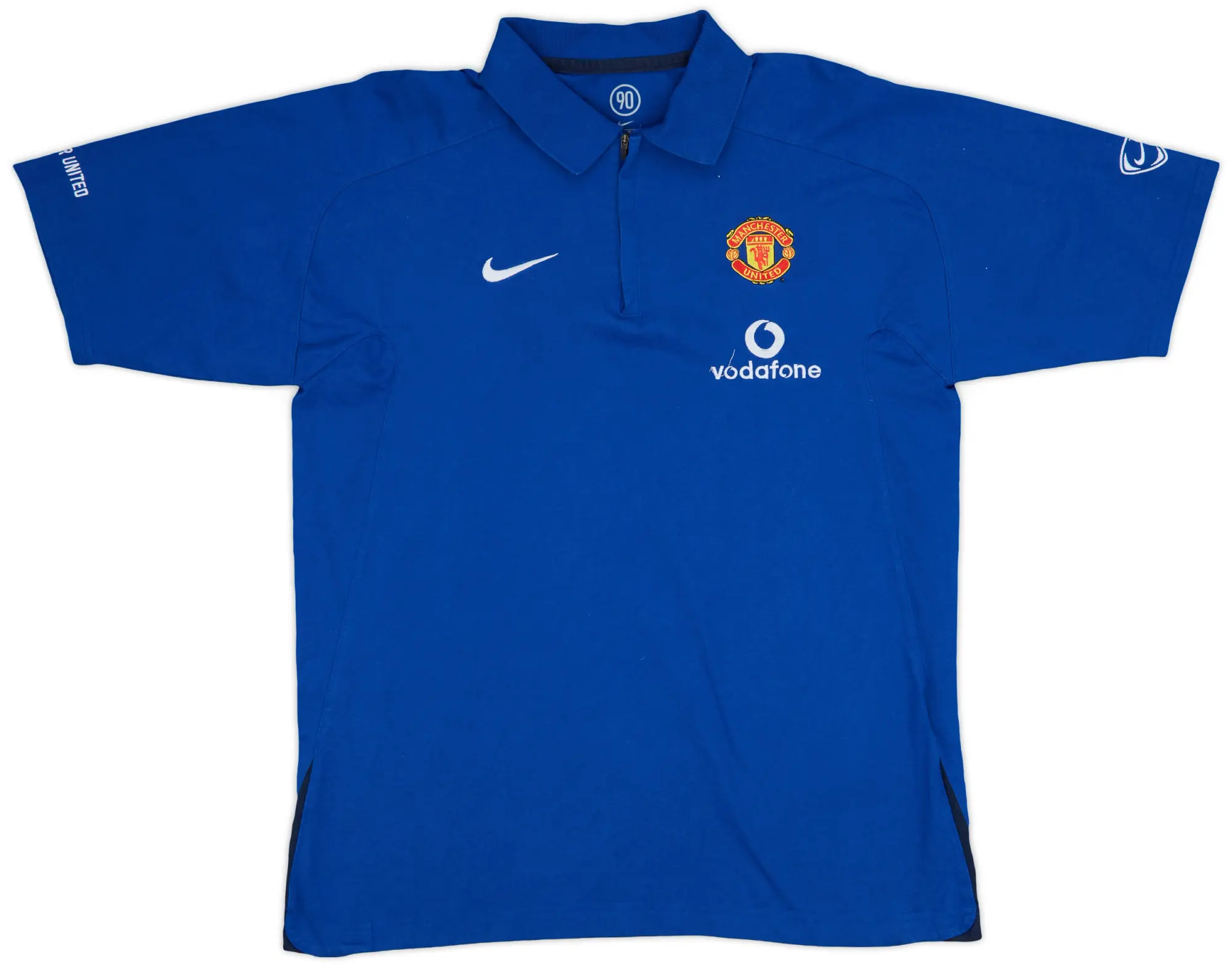 2005-06 Manchester United Nike 1/4 Zip Polo Shirt - 9/10 - (L)