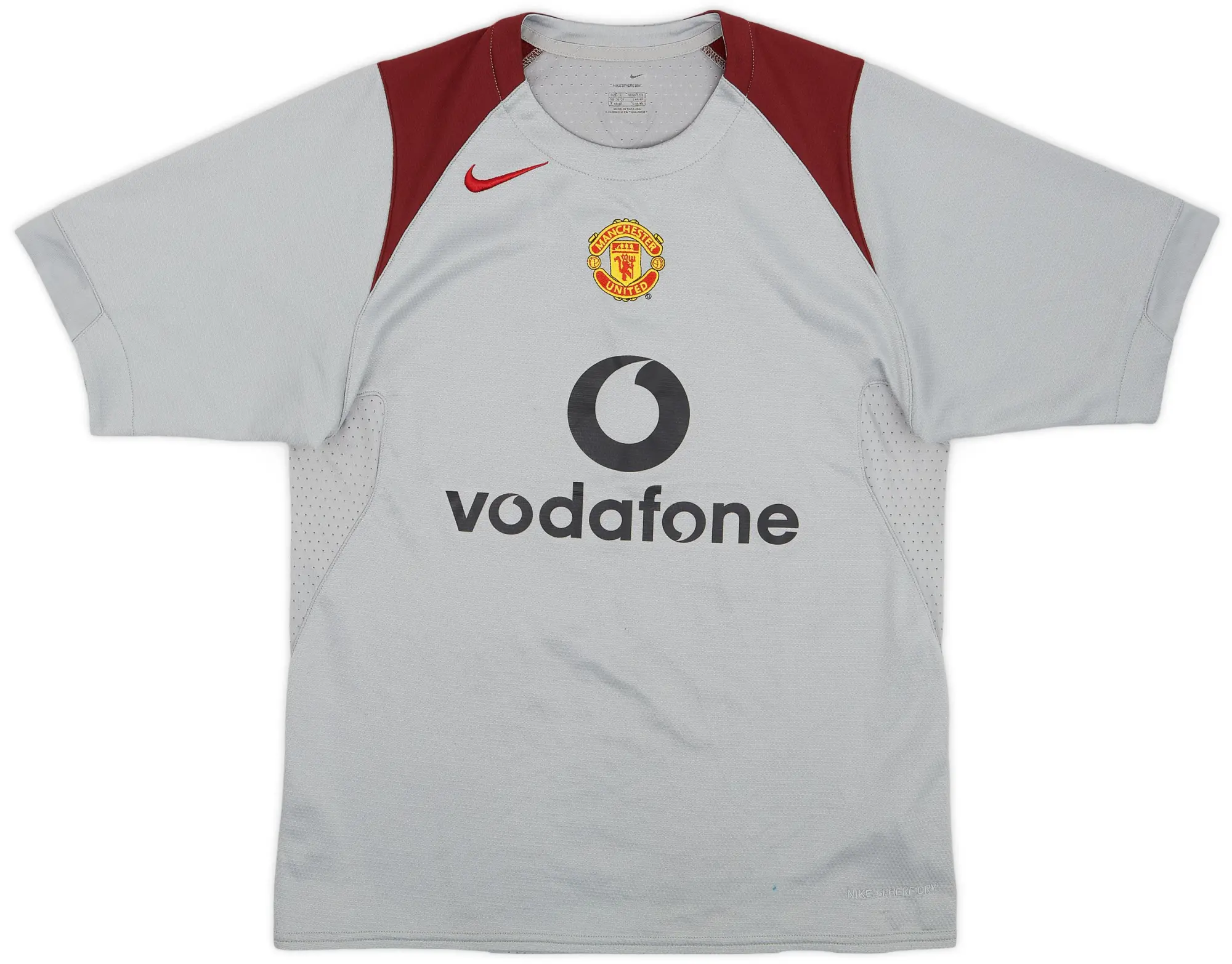 2005-06 Manchester United Nike 1/4 Zip Polo Shirt - 9/10 - (L)
