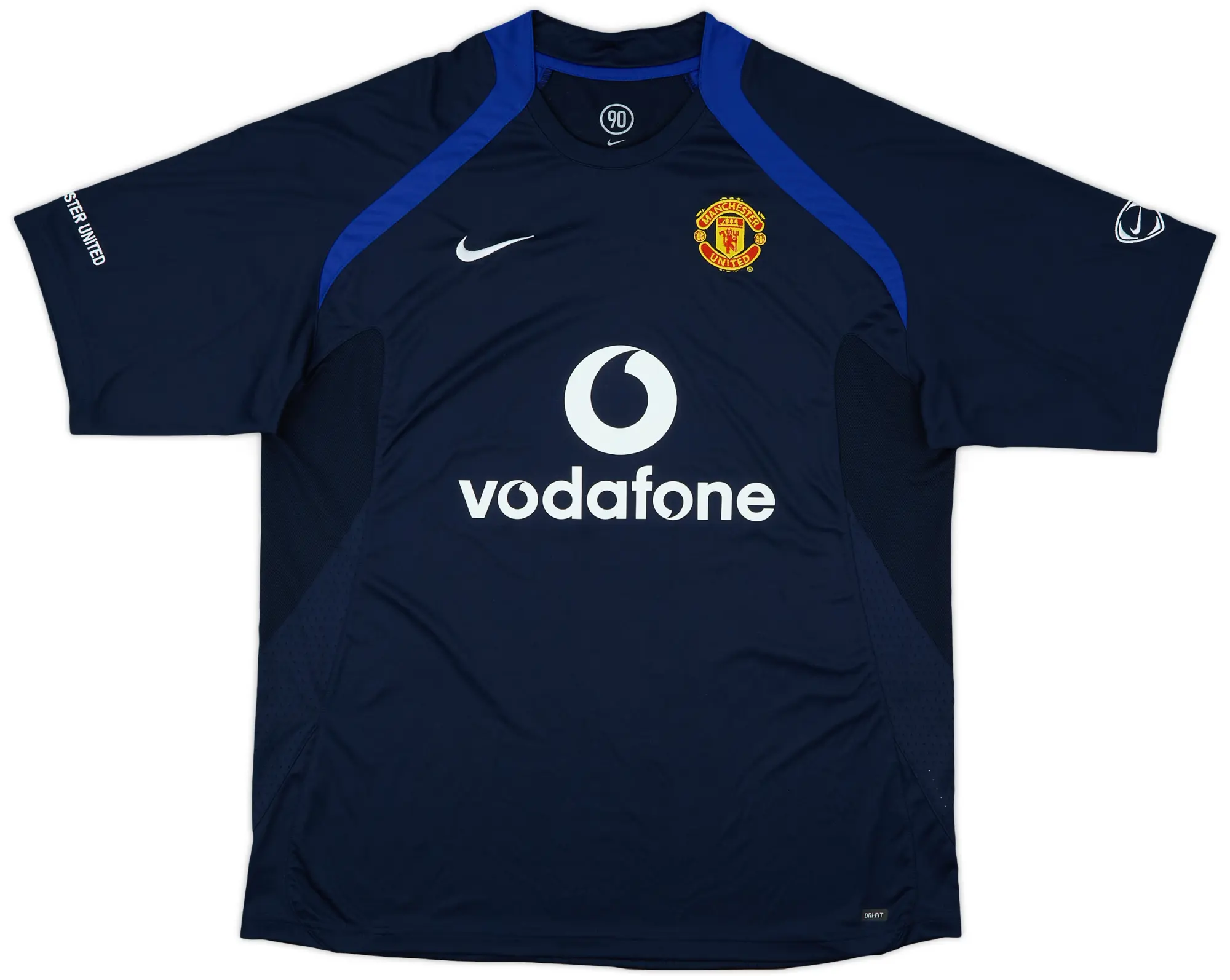 2005-06 Manchester United Nike 1/4 Zip Polo Shirt - 9/10 - (L)