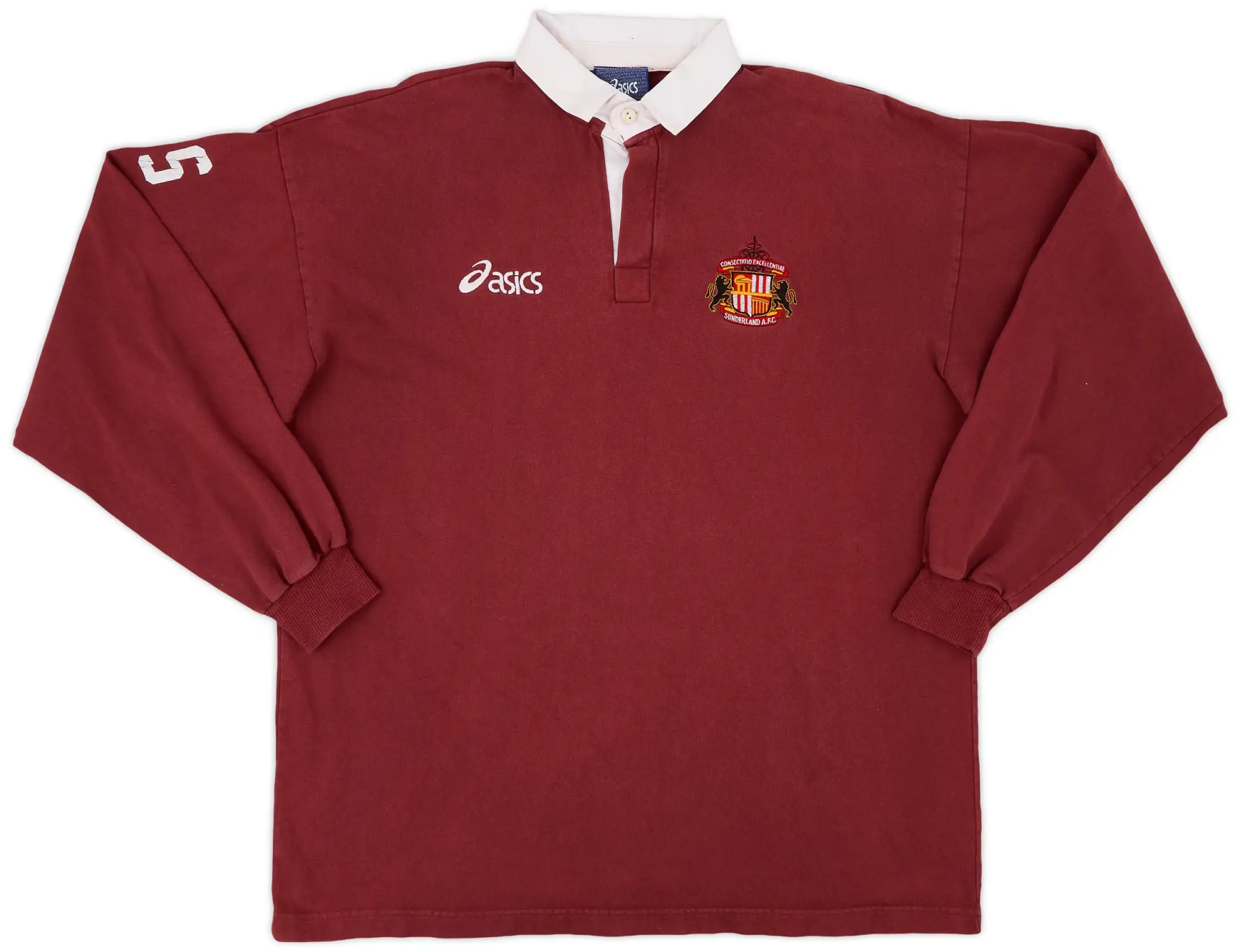 1998-00 Sunderland Staff Issue Asics Rugby Polo Shirt RS - 9/10 - (XXL)