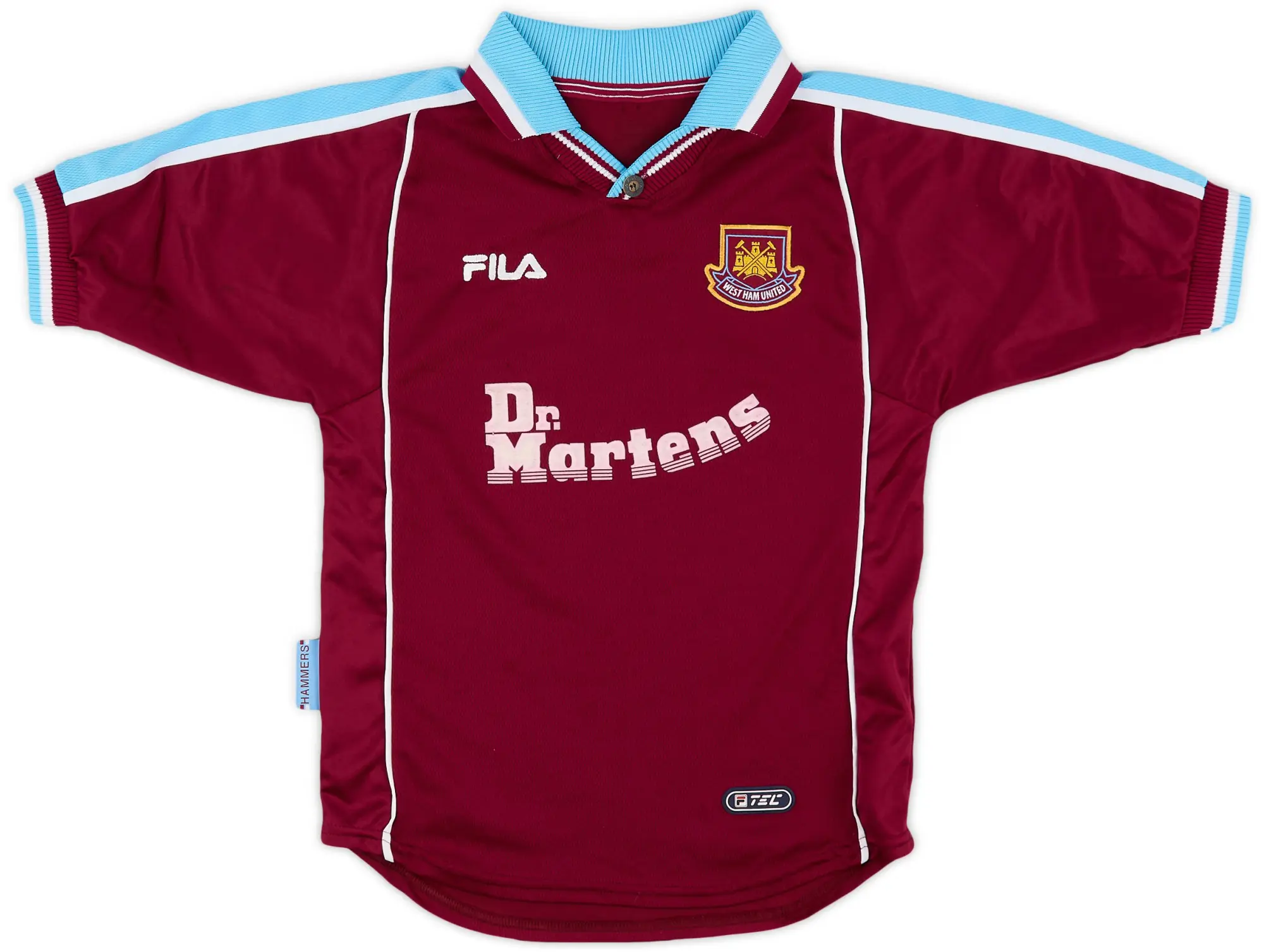 Fila 1999-01 West Ham Home Shirt - 6/10 - (L.Boys)