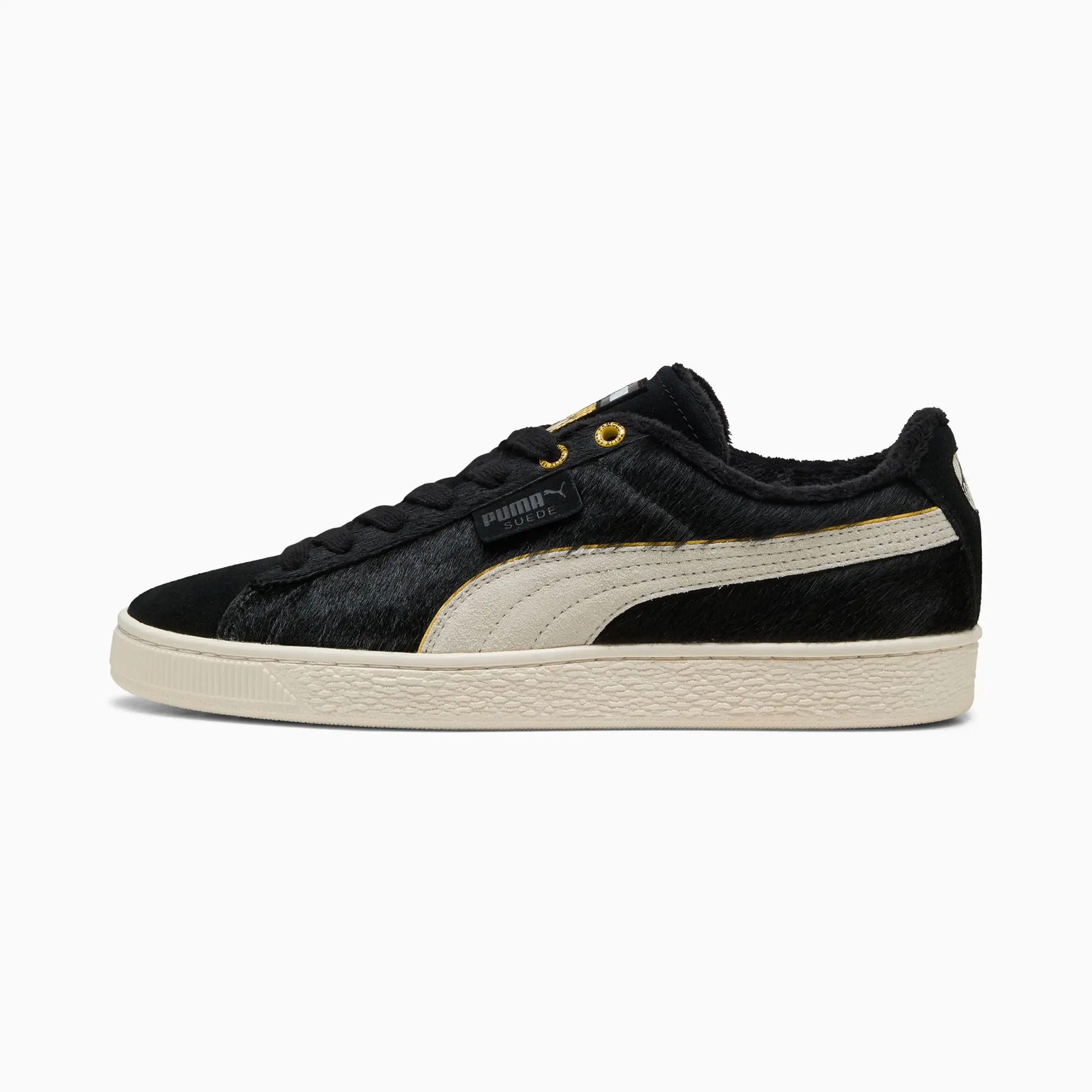 PUMA Suede Felix The Cat Sneakers Unisex, Black/PelÃ© Yellow