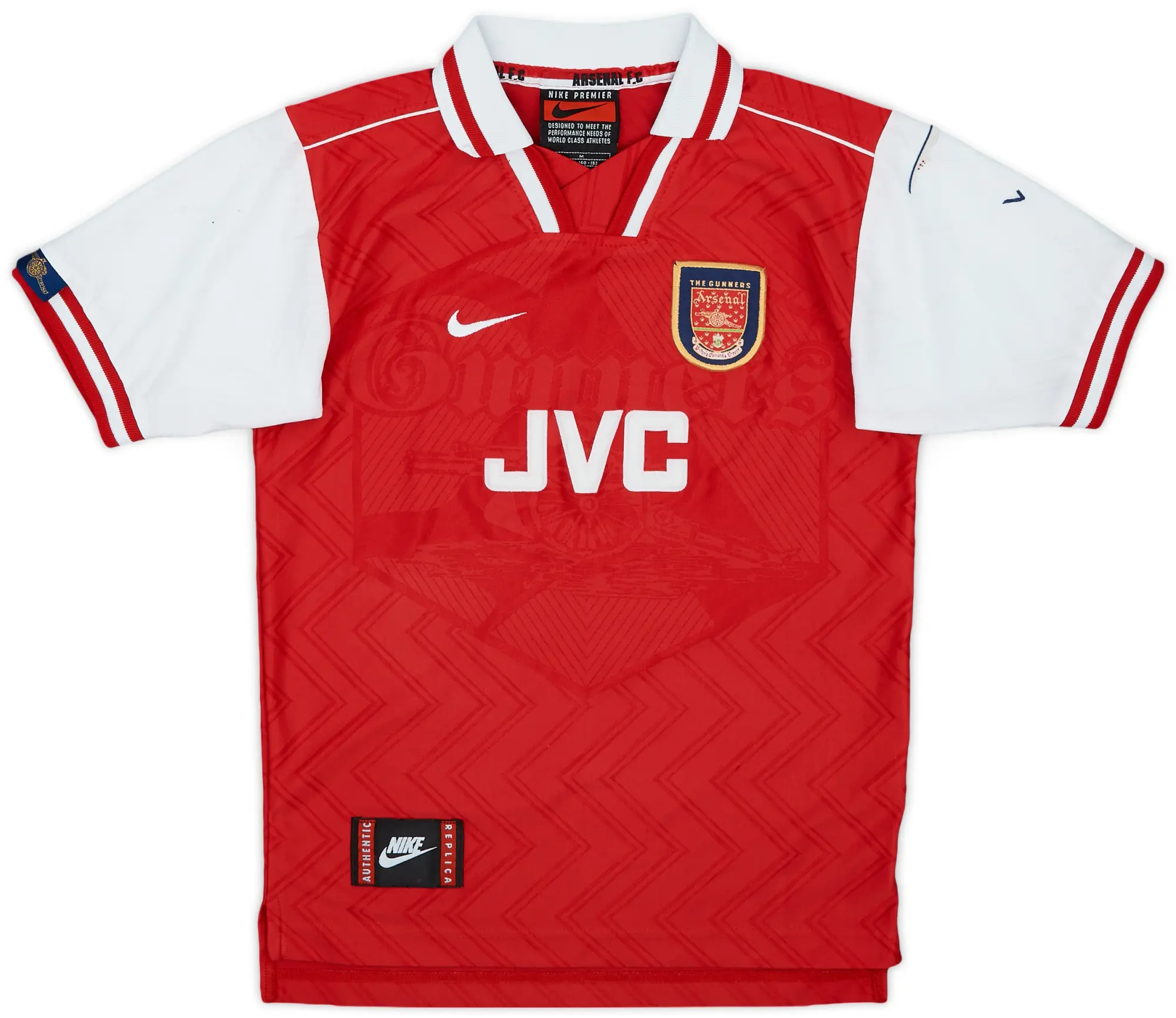 Nike 1996-98 Arsenal Home Shirt Adams #6 - 8/10 - (M)