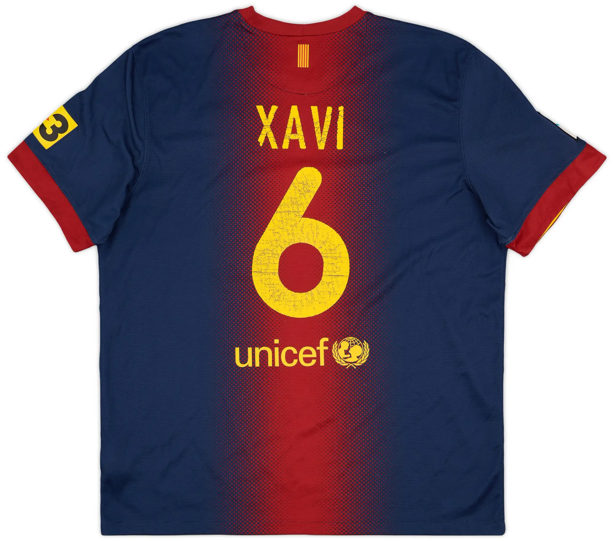 Nike 2012-13 Barcelona Home Shirt Xavi #6 - 5/10 - (XL)