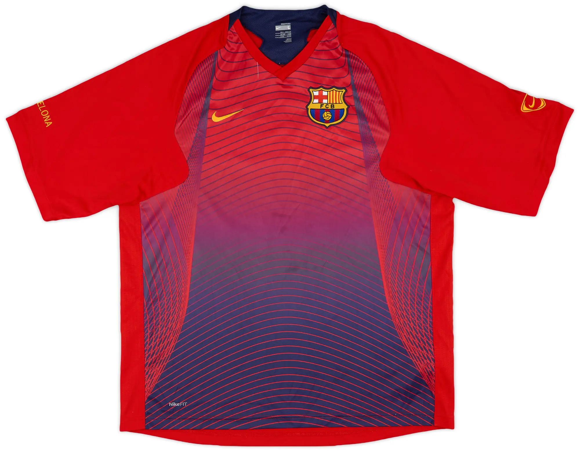 2007-08 Barcelona Nike Training Shirt - 9/10 - (XL)