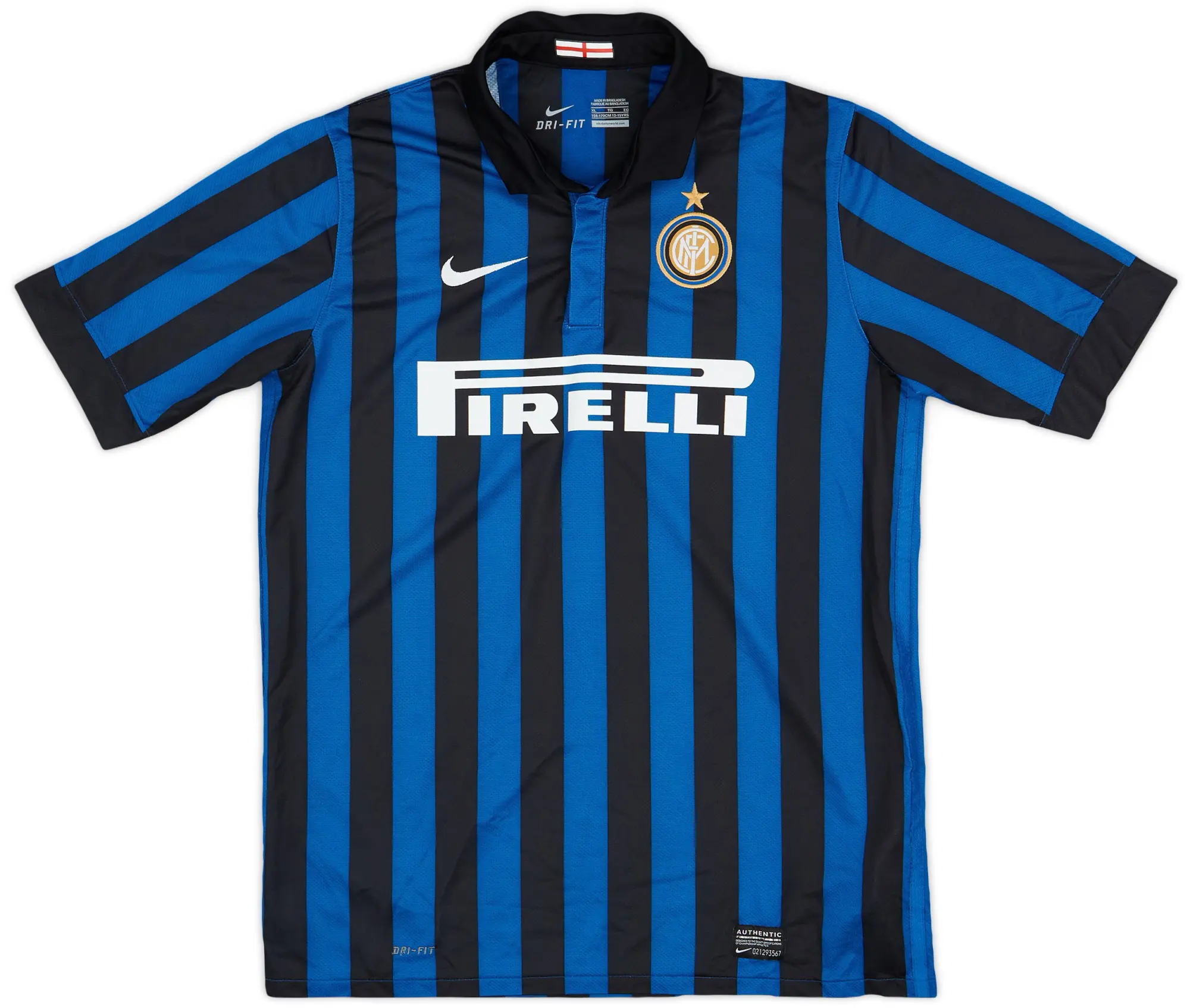 Nike 2011-12 Inter Milan Home Shirt - 9/10 - (XL.Boys)